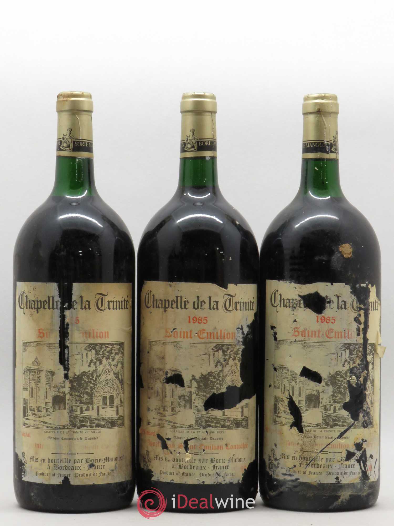 Saint-Émilion Chapelle de la Trinité 1985 - Lot de 6 magnums - 2