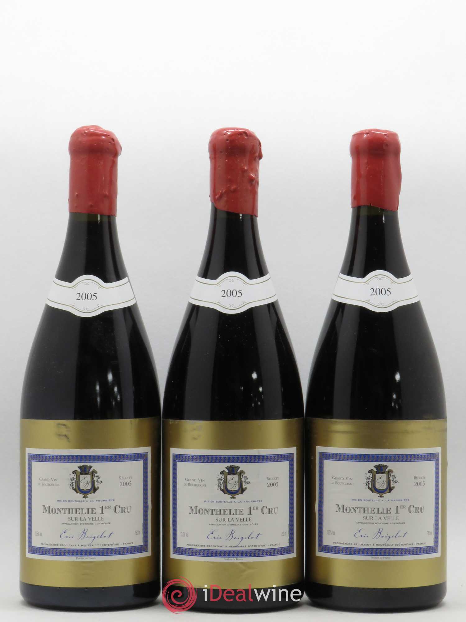 Monthélie 1er Cru Sur La Velle Domaine Eric Boigelot 2005 - Posten von 3 Magnum - 0