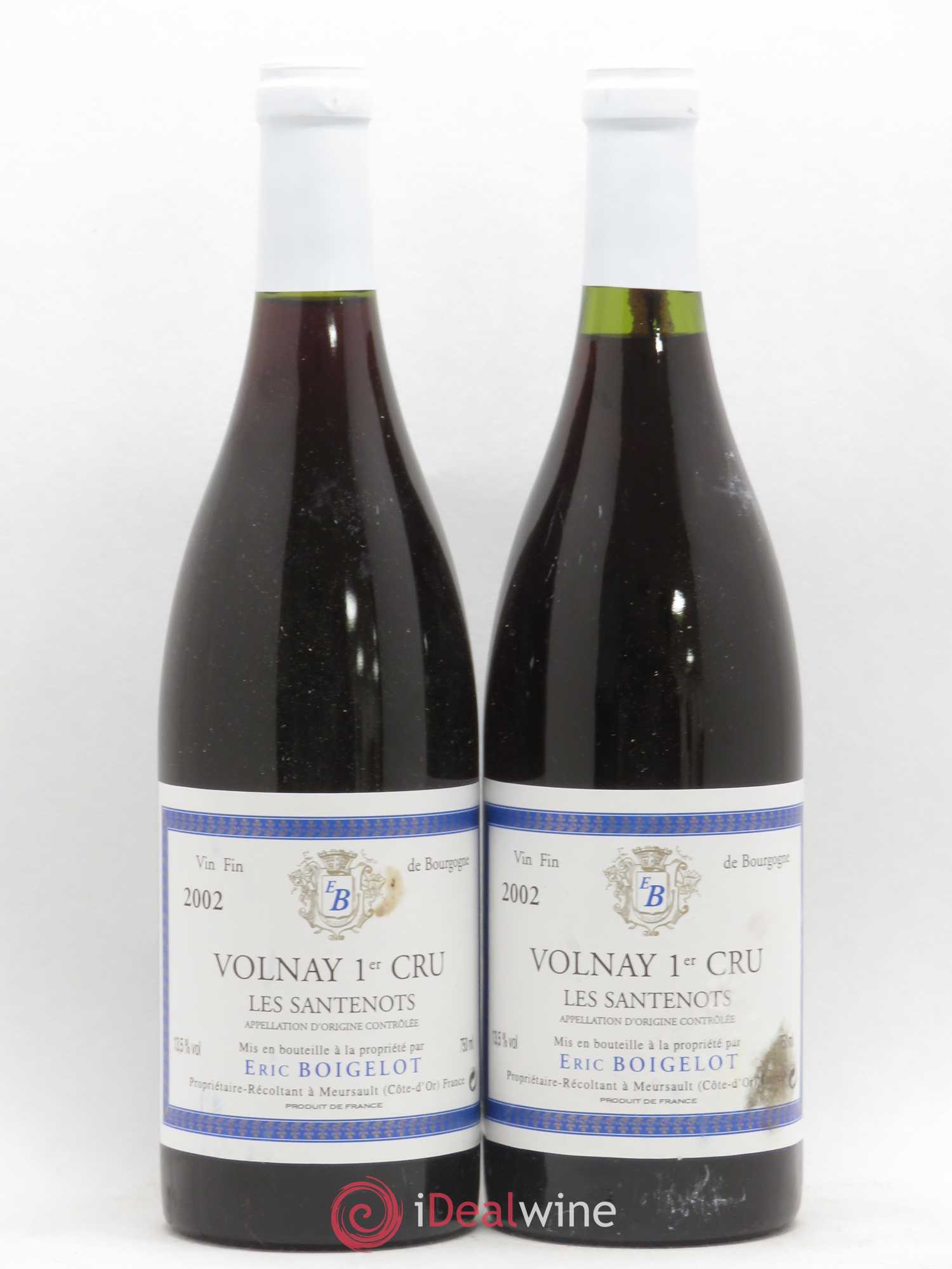 Volnay 1er Cru Les Santenots Eric Boigelot 2002 - Posten von 2 Flaschen - 0