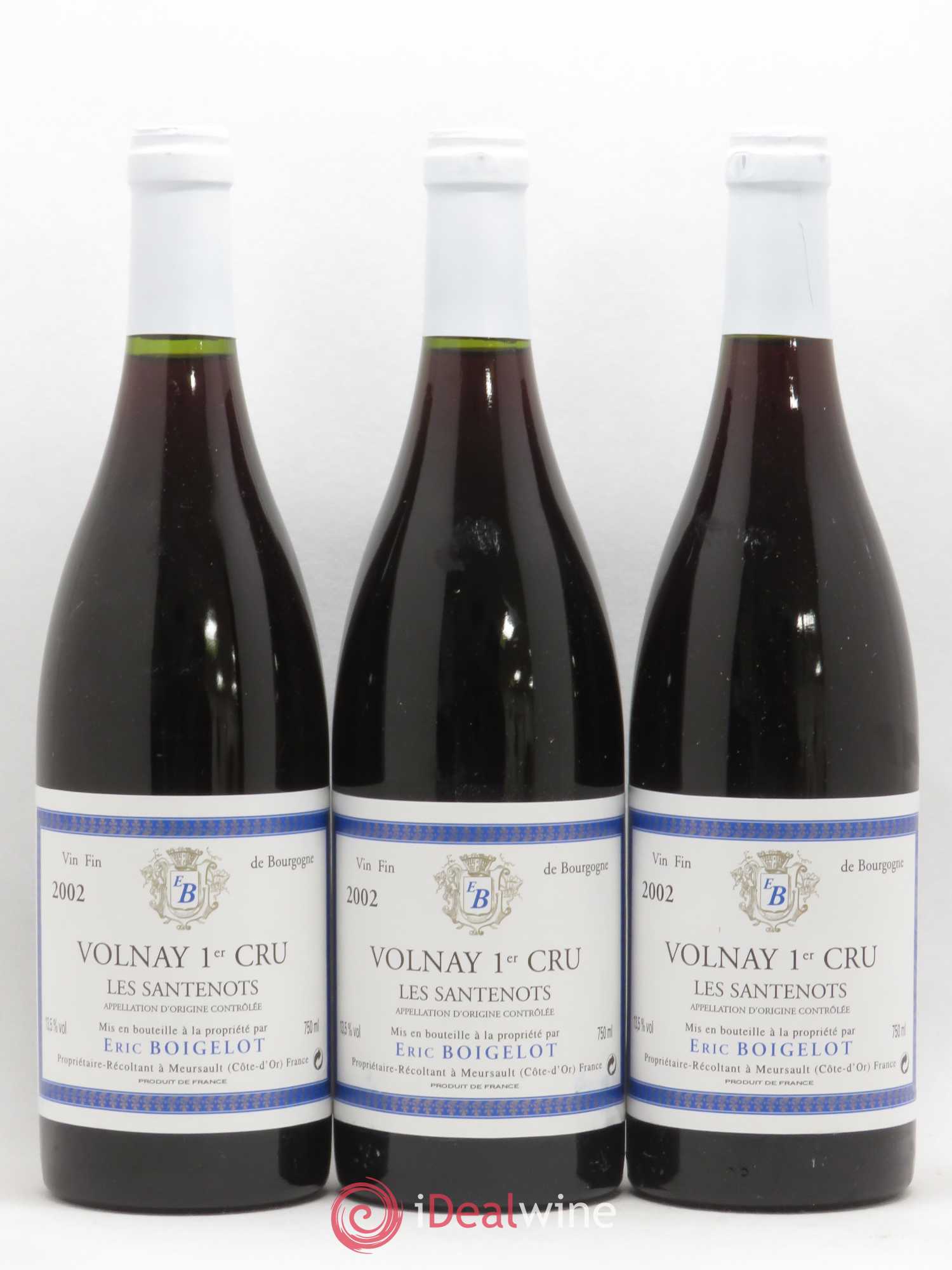 Volnay 1er Cru Les Santenots Eric Boigelot 2002 - Posten von 6 Flaschen - 1