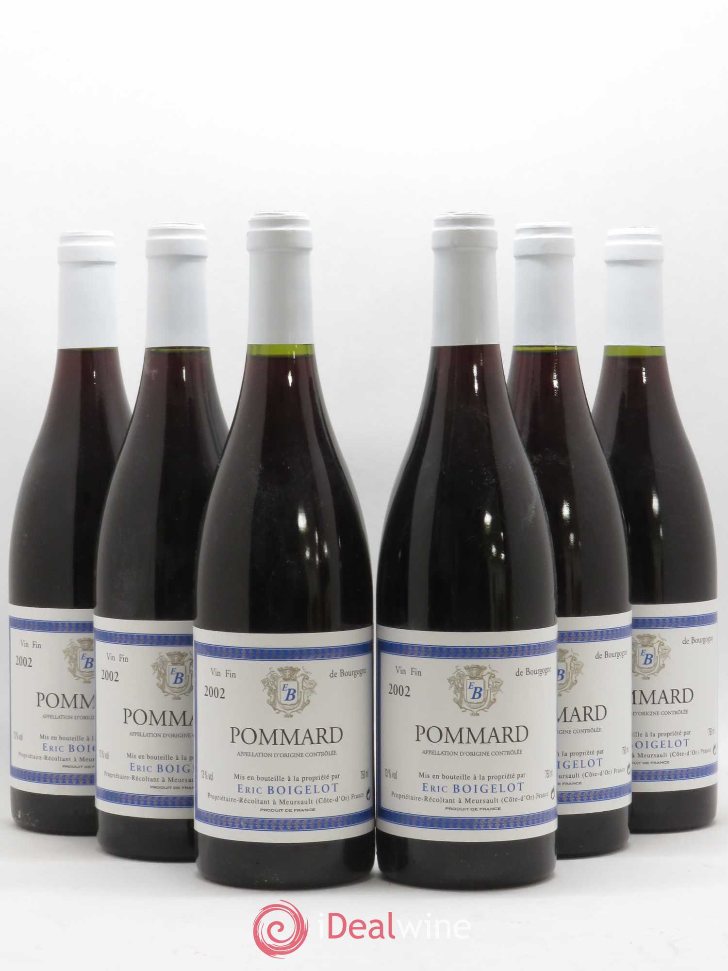Pommard Eric Boigelot 2002 - Lot de 6 bouteilles - 0