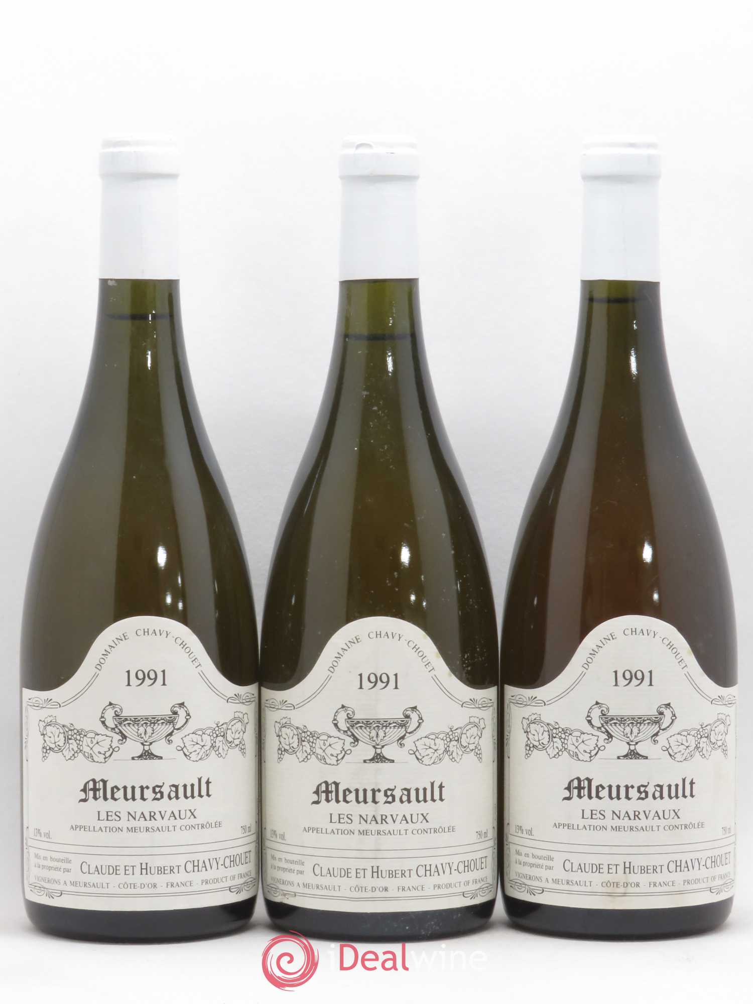 Meursault Les Narvaux Chavy-Chouet 1991 - Lot de 6 bouteilles - 1