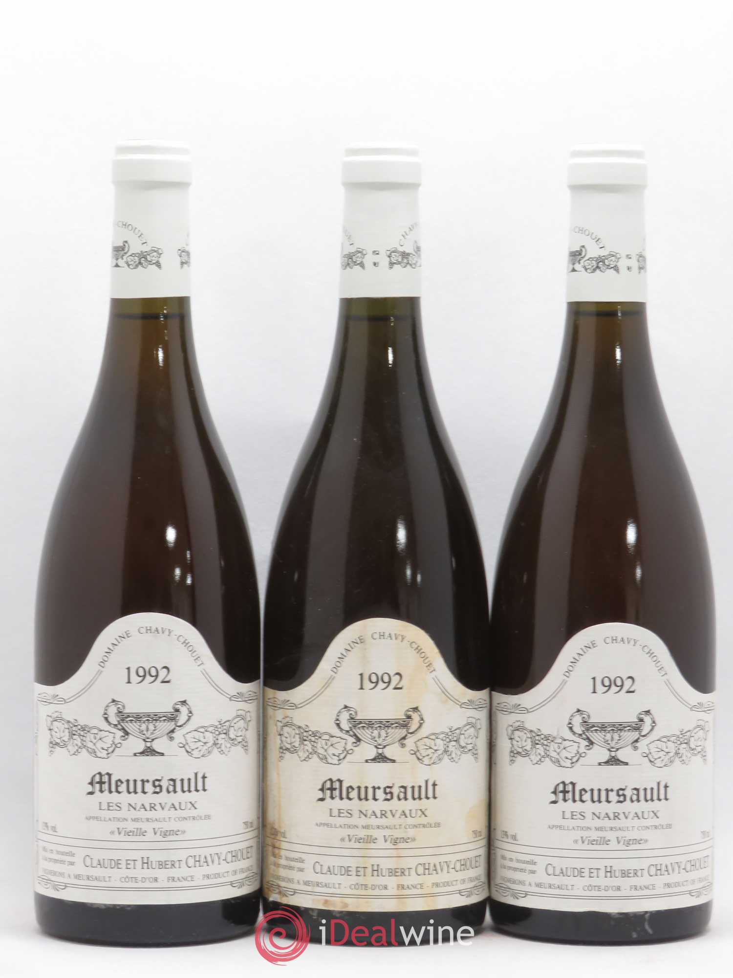 Meursault Les Narvaux Chavy-Chouet Vieilles vignes 1992 - Lot de 6 bouteilles - 2