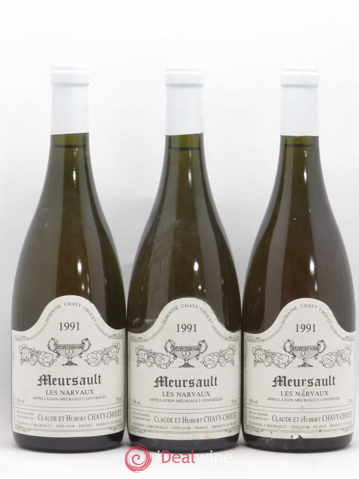 Meursault Les Narvaux Chavy-Chouet 1991 - Lot de 6 bouteilles - 2
