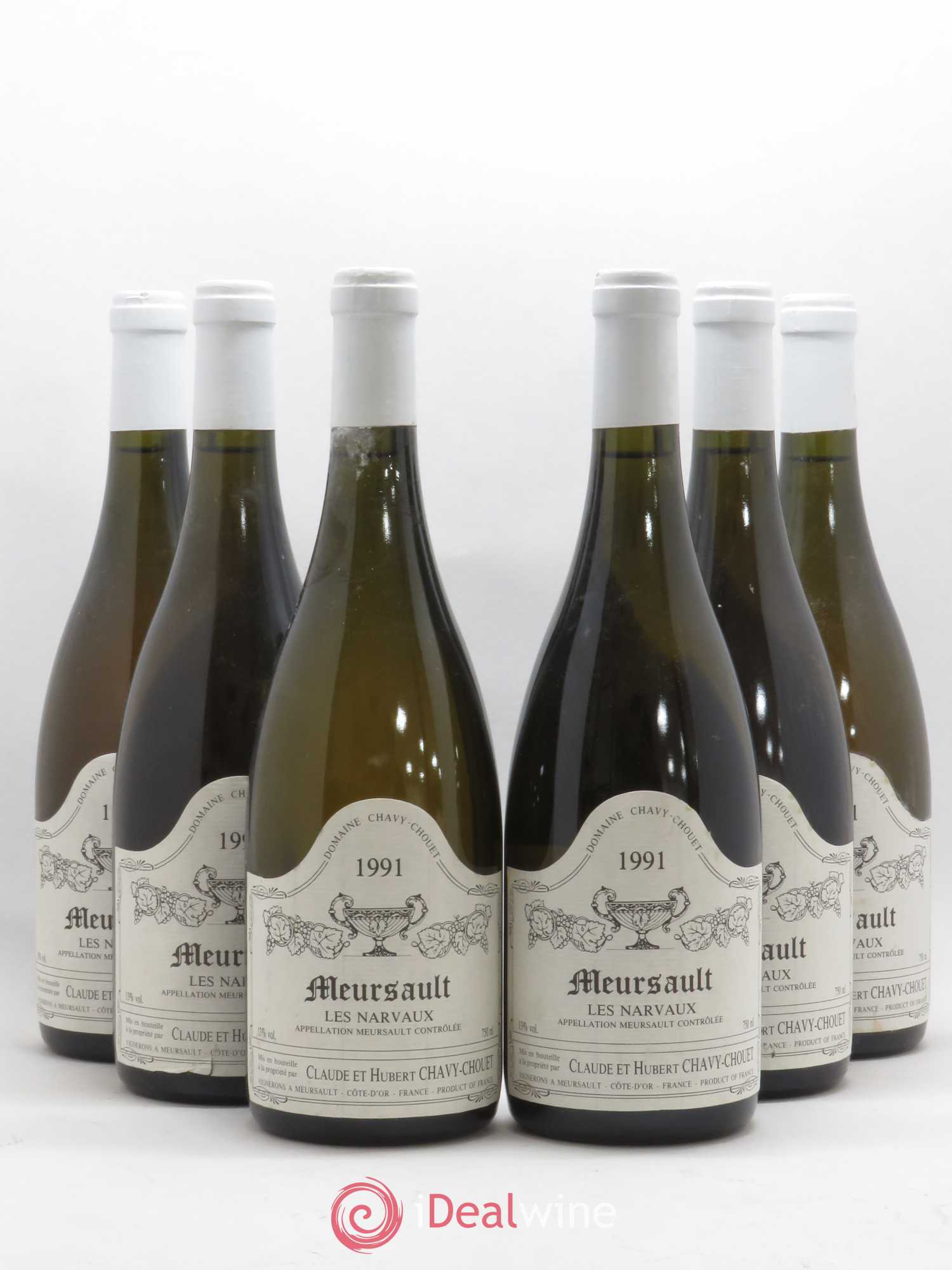 Meursault Les Narvaux Chavy-Chouet 1991 - Lot de 6 bouteilles - 0