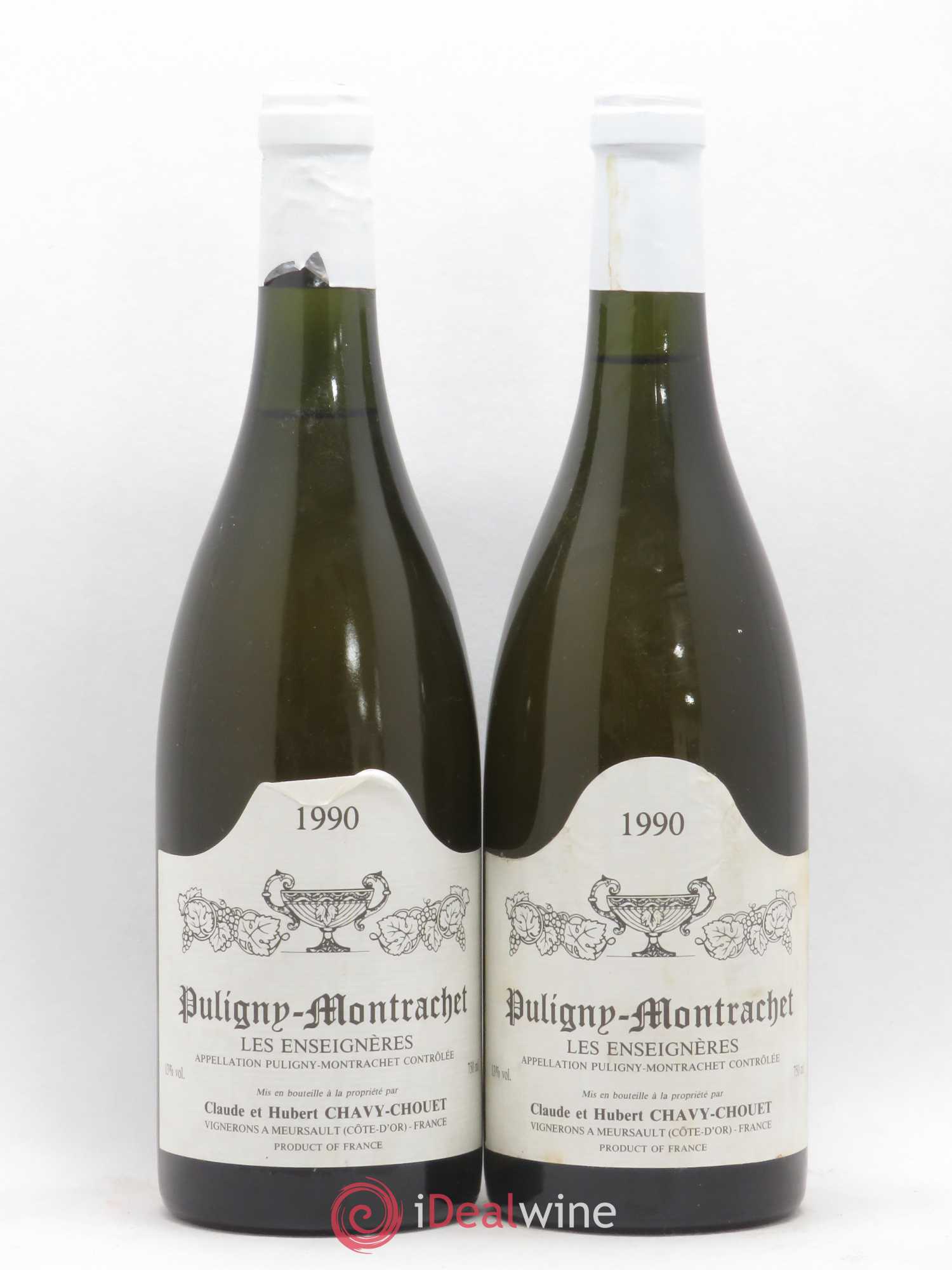 Puligny-Montrachet Les Enseignères Chavy-Chouet 1990 - Lot de 5 bouteilles - 1
