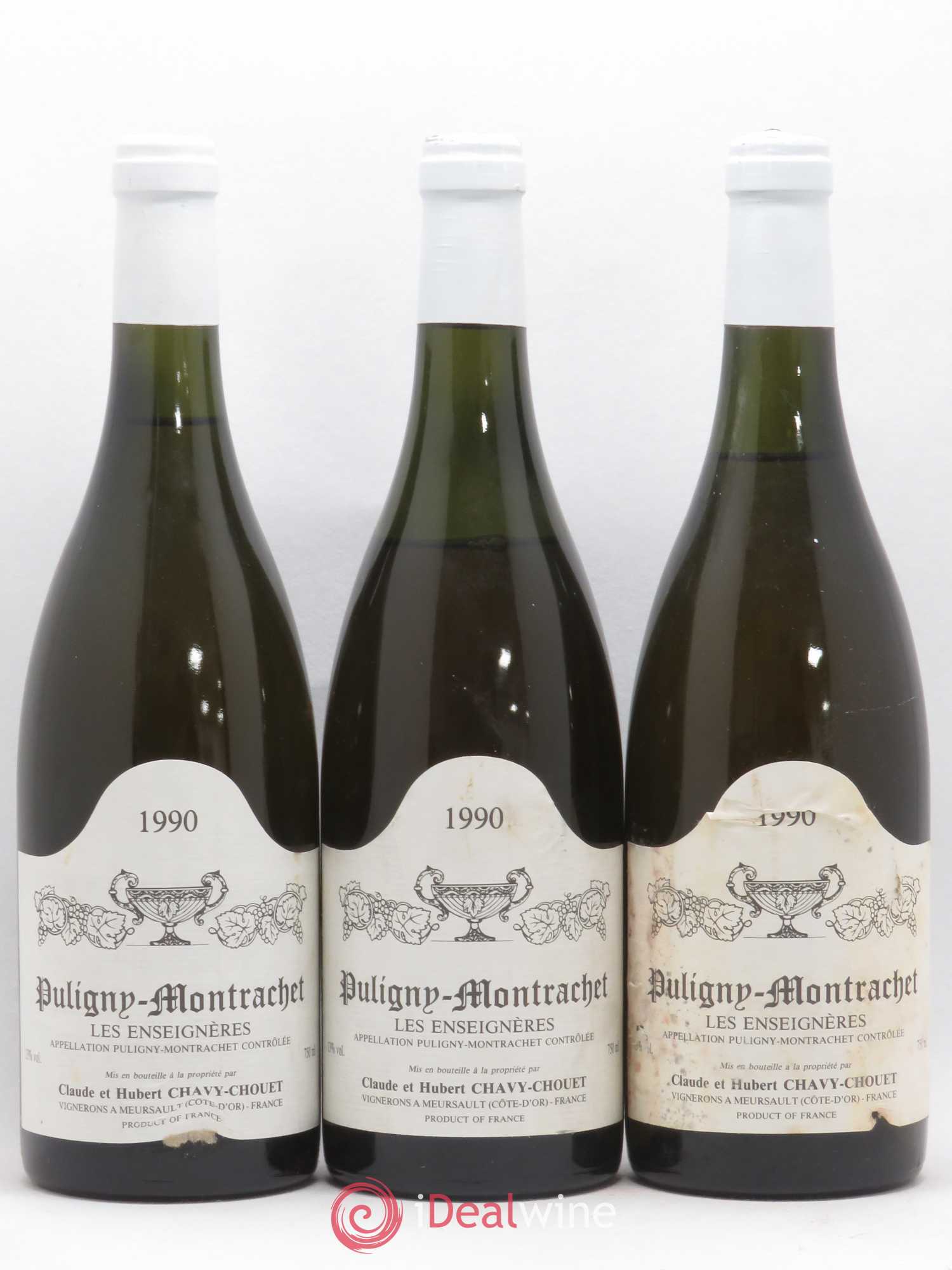 Puligny-Montrachet Les Enseignères Chavy-Chouet 1990 - Lot de 5 bouteilles - 2