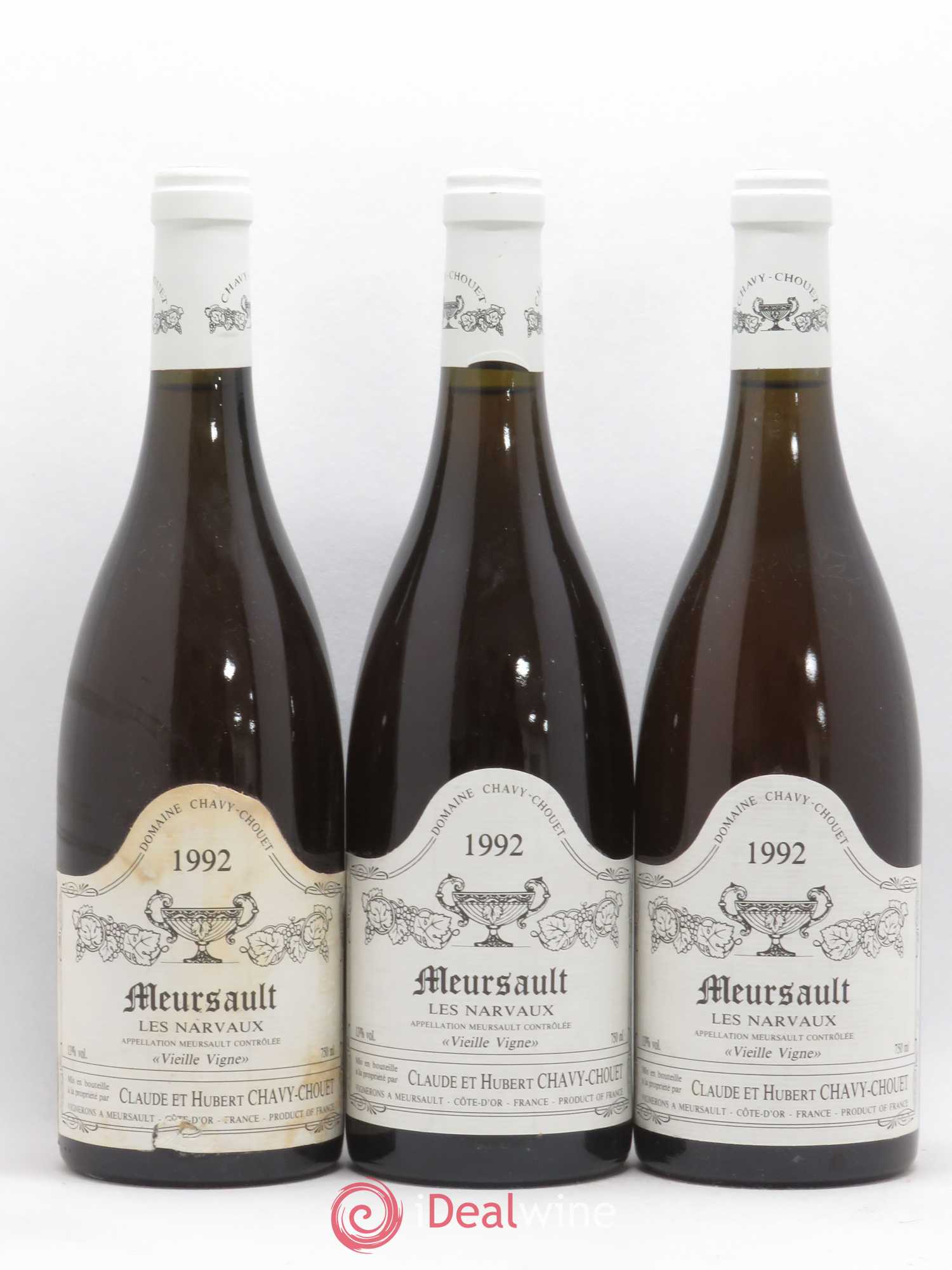 Meursault Les Narvaux Chavy-Chouet Vieilles vignes 1992 - Lot de 6 bouteilles - 2