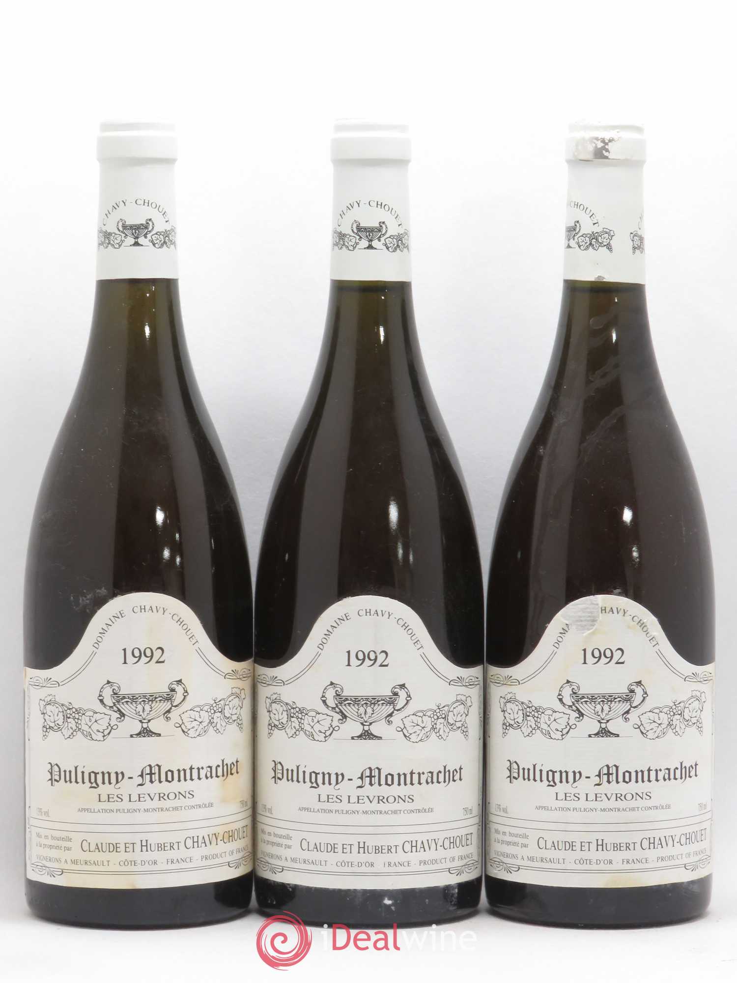 Puligny-Montrachet Les Levrons Chavy Chouet 1992 - Posten von 6 Flaschen - 1