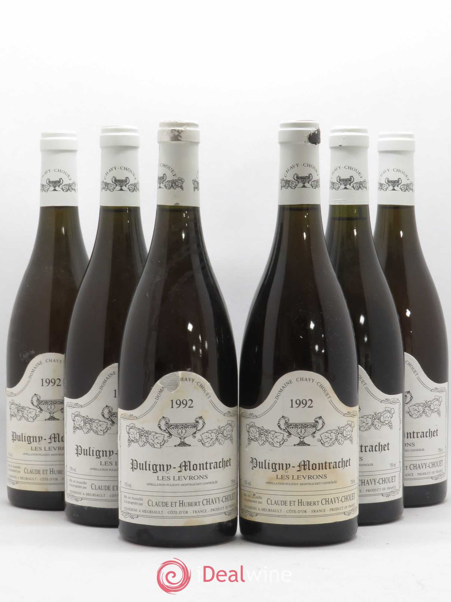 Puligny-Montrachet Les Levrons Chavy Chouet 1992 - Posten von 6 Flaschen - 0