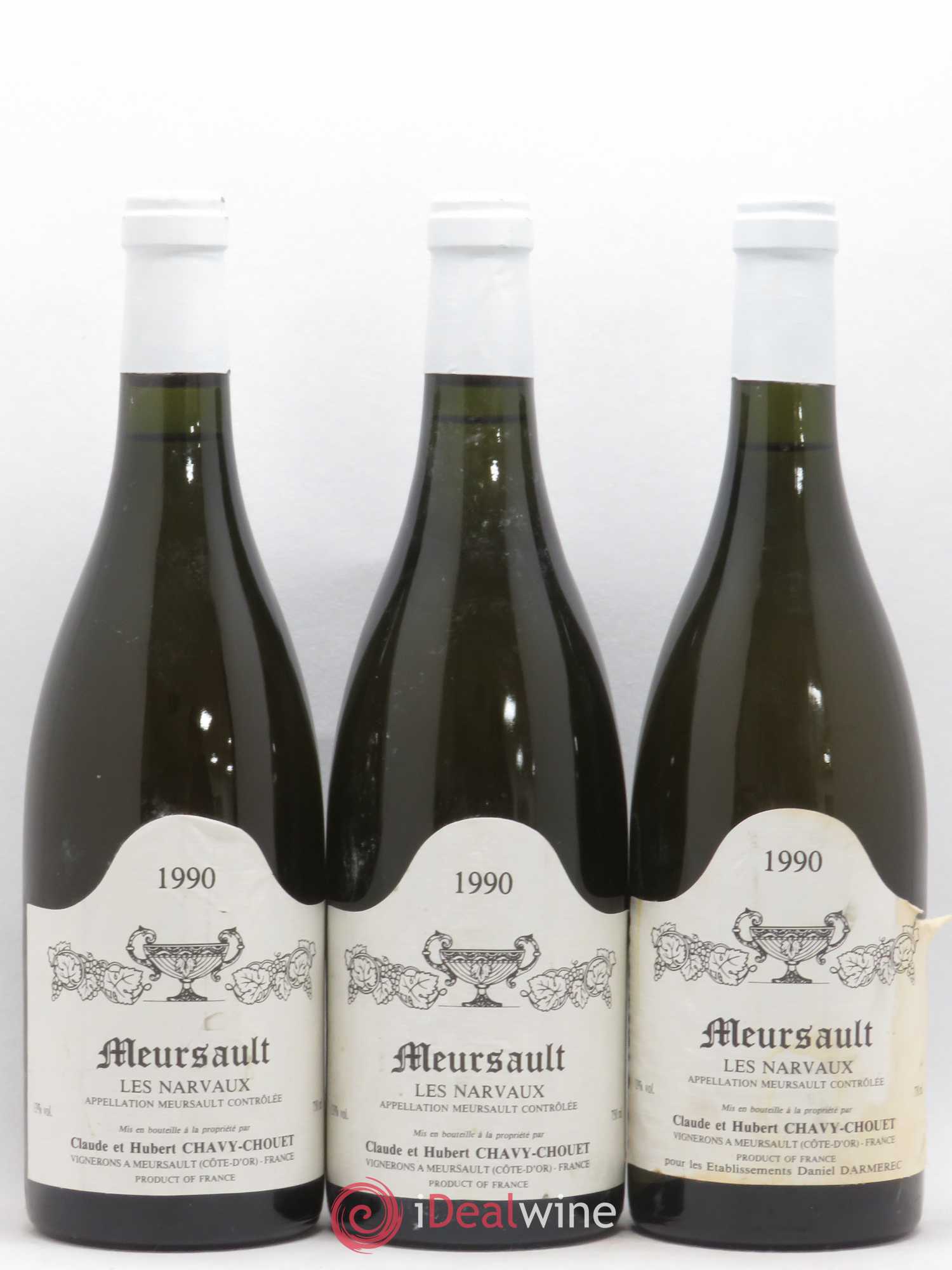 Meursault Les Narvaux Chavy-Chouet 1990 - Lot de 6 bouteilles - 2