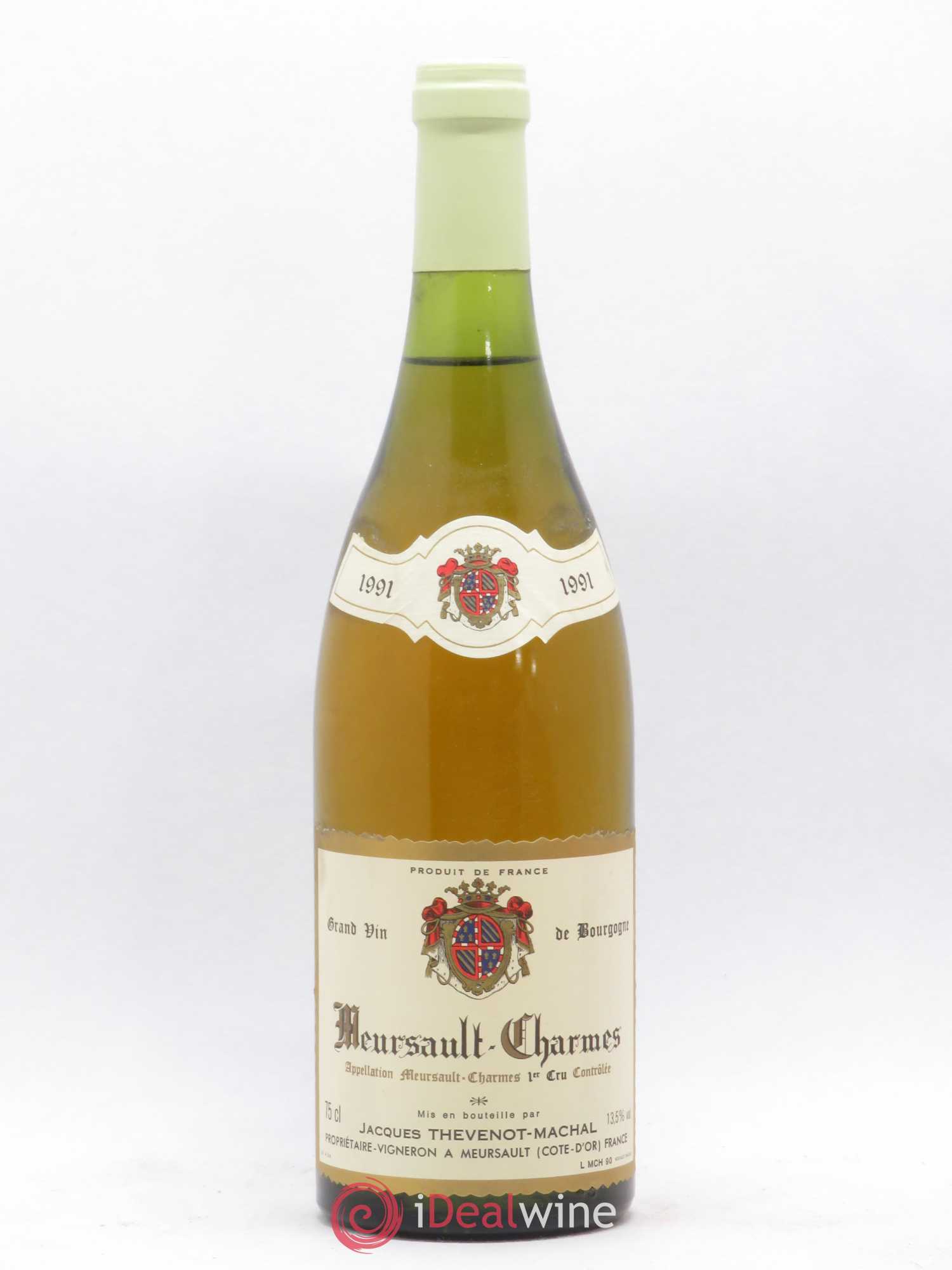 Meursault 1er Cru Charmes Jacques Thevenot-Machal 1991 - Posten von 1 Flasche - 0