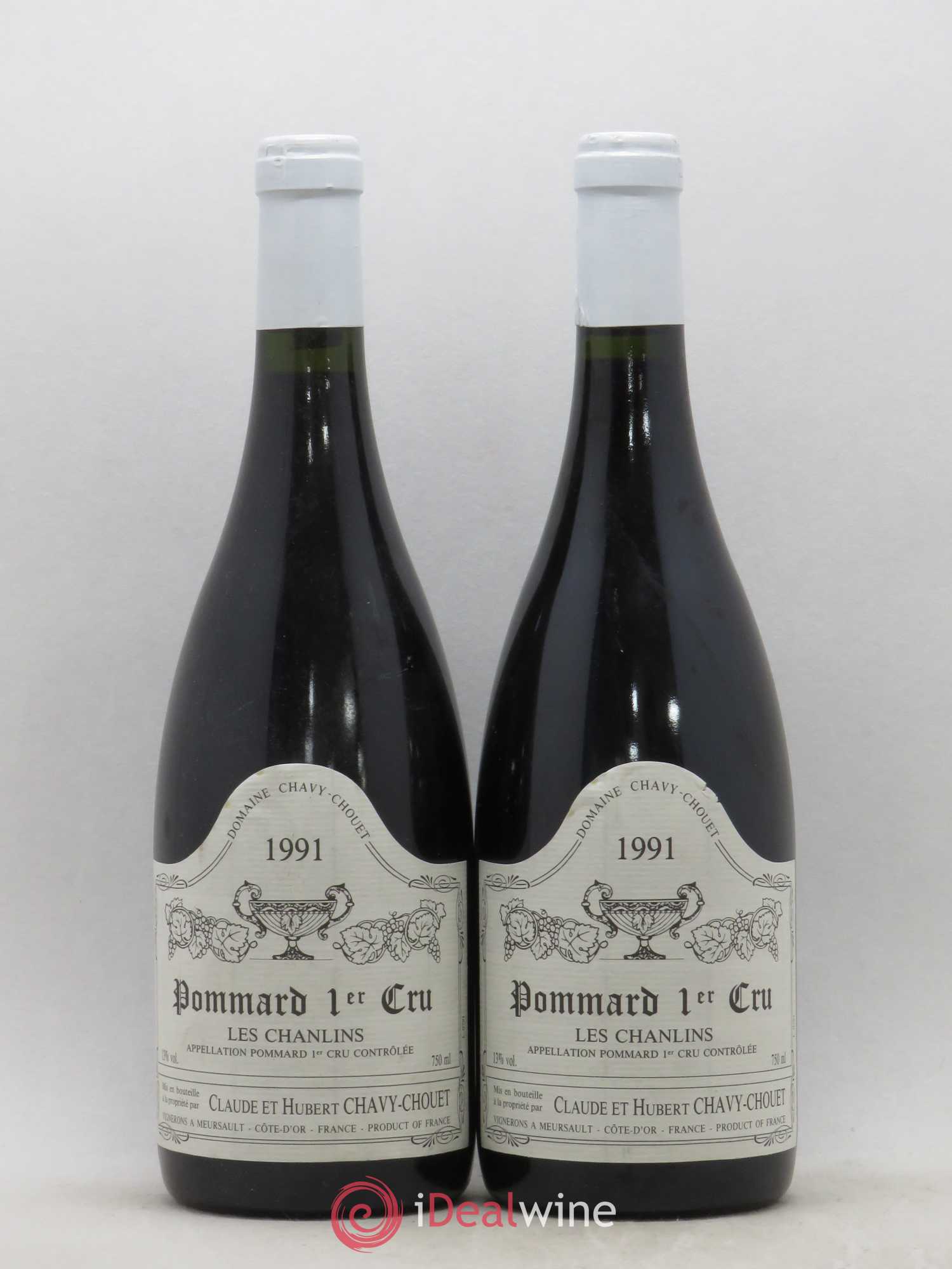 Pommard 1er Cru Les Chanlins Chavy-Chouet 1991 - Lot de 2 bouteilles - 0