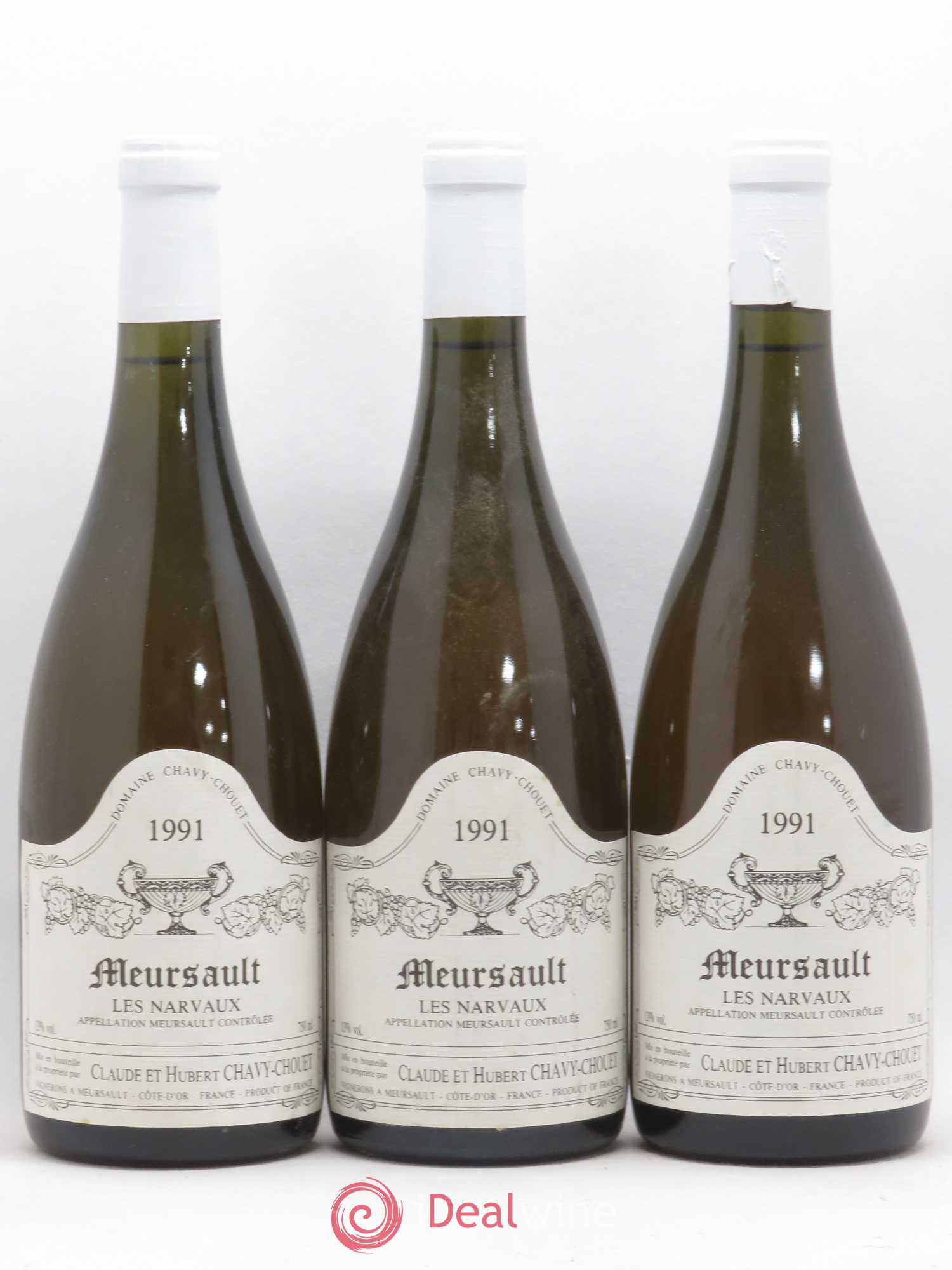 Meursault Les Narvaux Chavy-Chouet 1991 - Lot de 3 bouteilles - 0