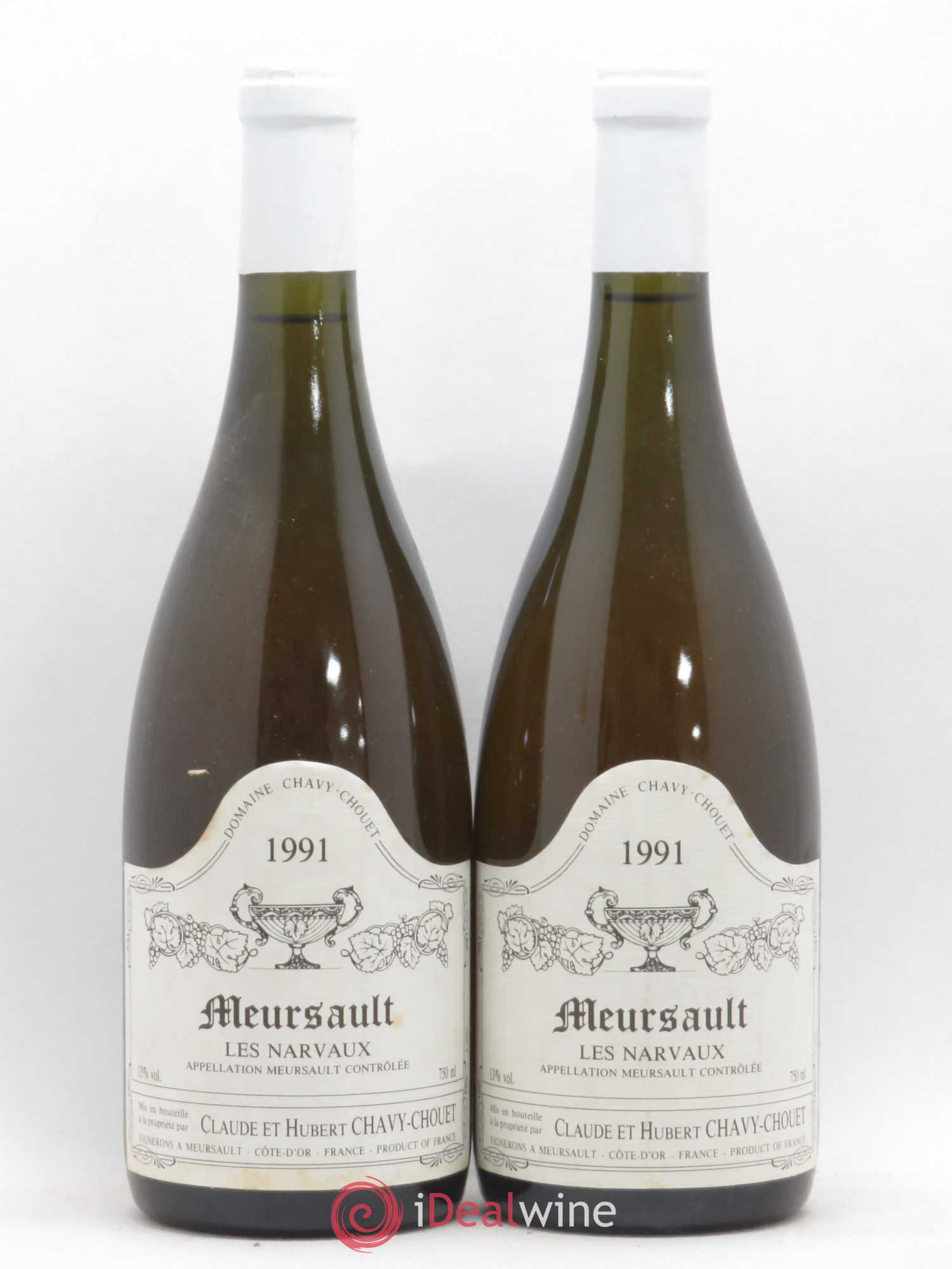 Meursault Les Narvaux Chavy-Chouet 1991 - Lot de 2 bouteilles - 0