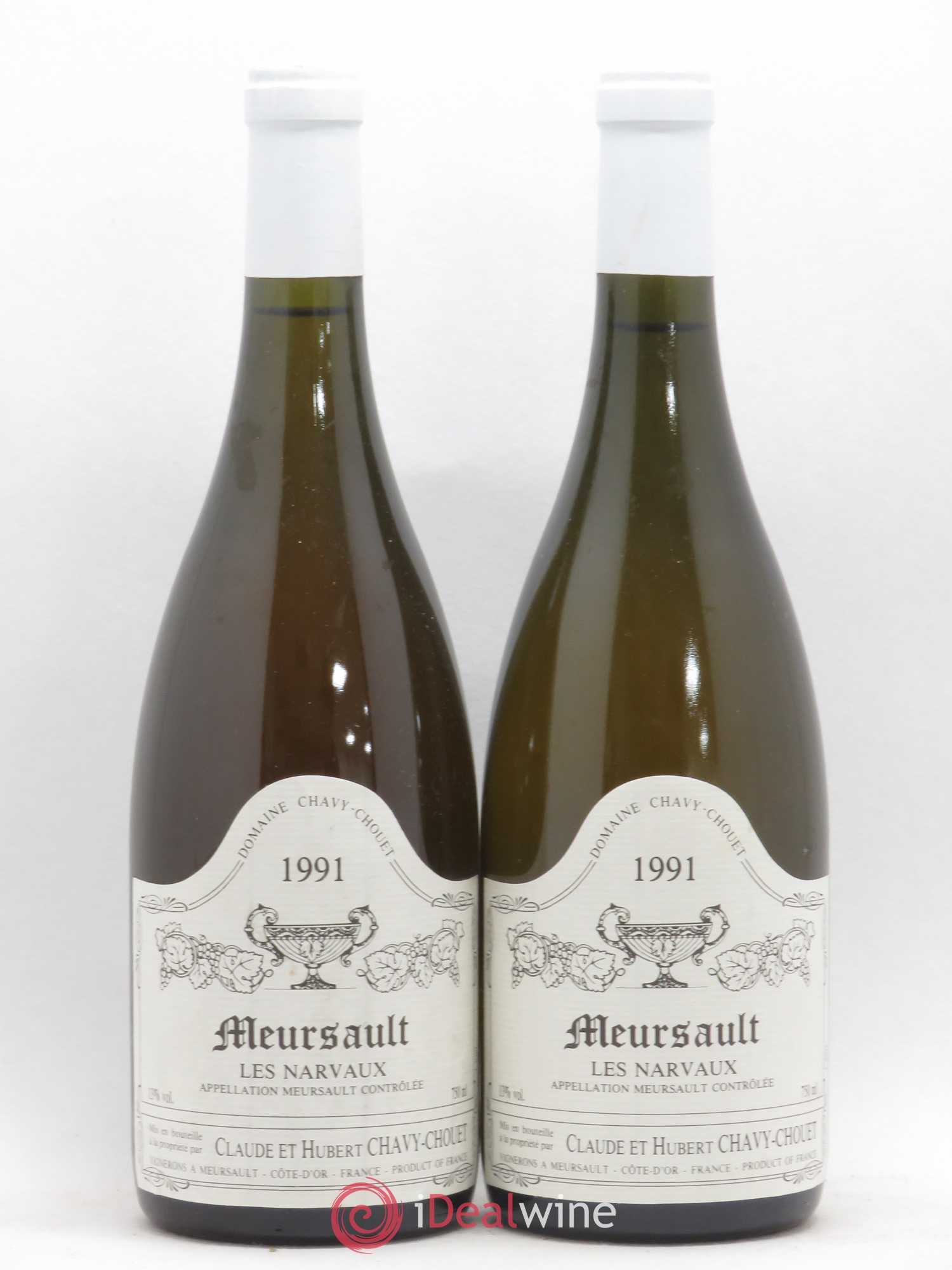 Meursault Les Narvaux Chavy-Chouet 1991 - Lot de 2 bouteilles - 0