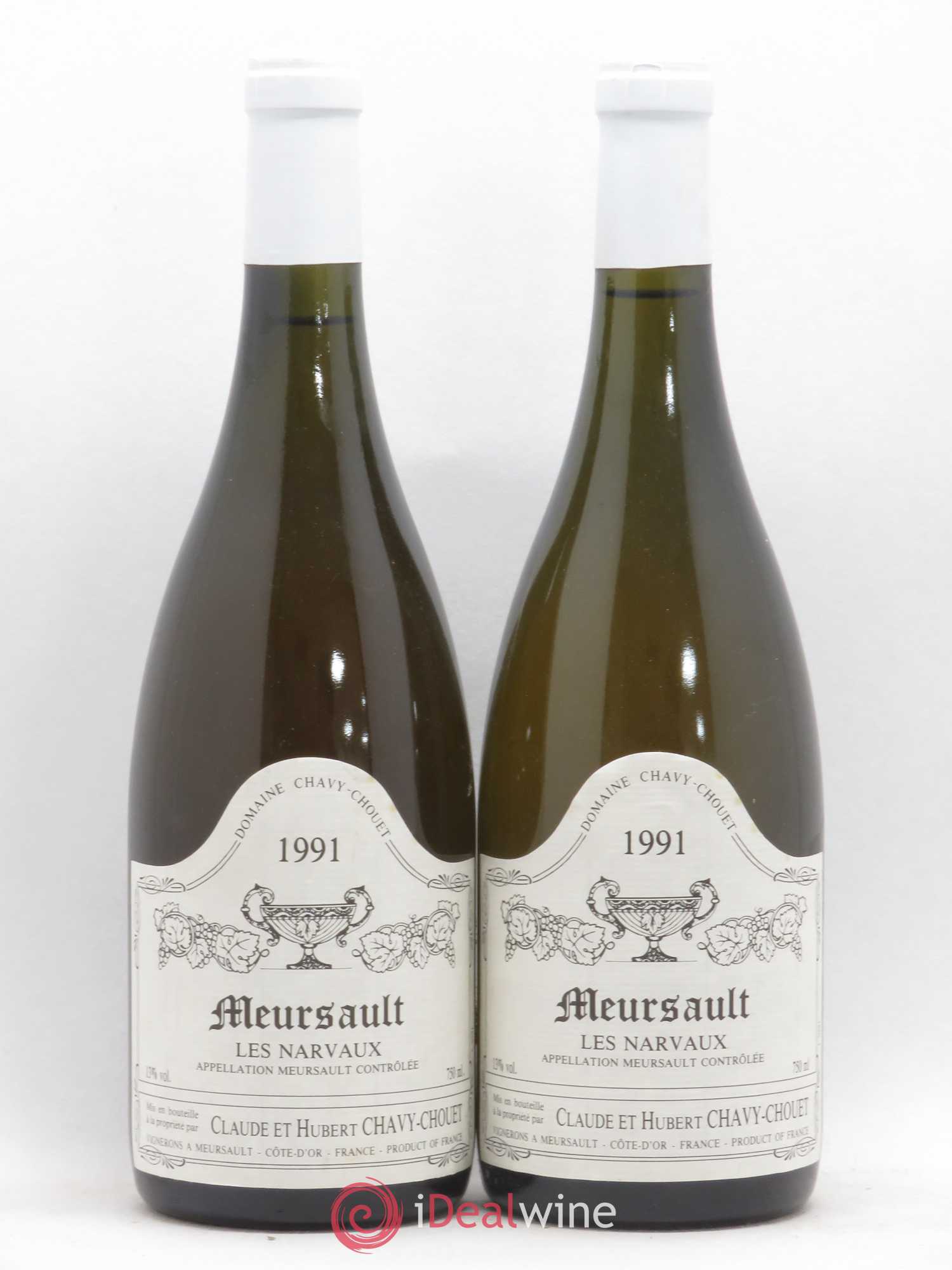 Meursault Les Narvaux Chavy-Chouet 1991 - Lot de 2 bouteilles - 0