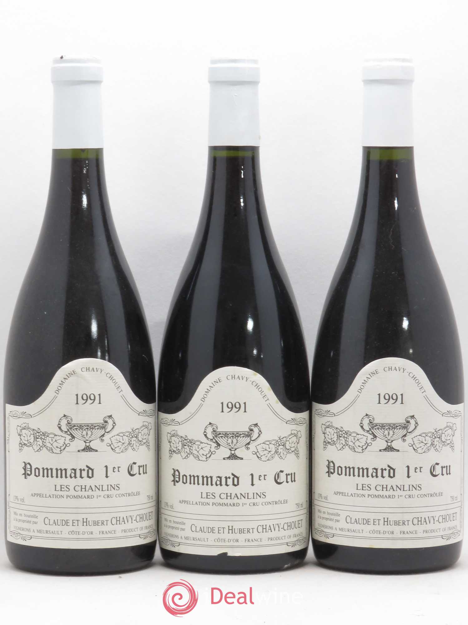 Pommard 1er Cru Les Chanlins Chavy-Chouet 1991 - Lot de 3 bouteilles - 0