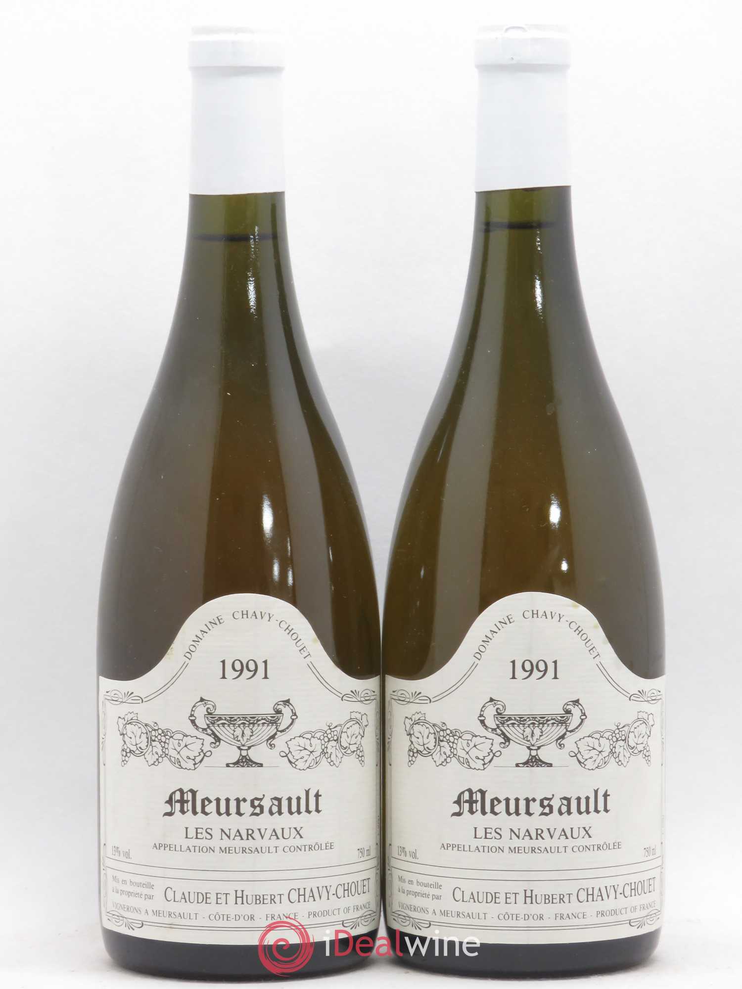 Meursault Les Narvaux Chavy-Chouet 1991 - Lot de 2 bouteilles - 0