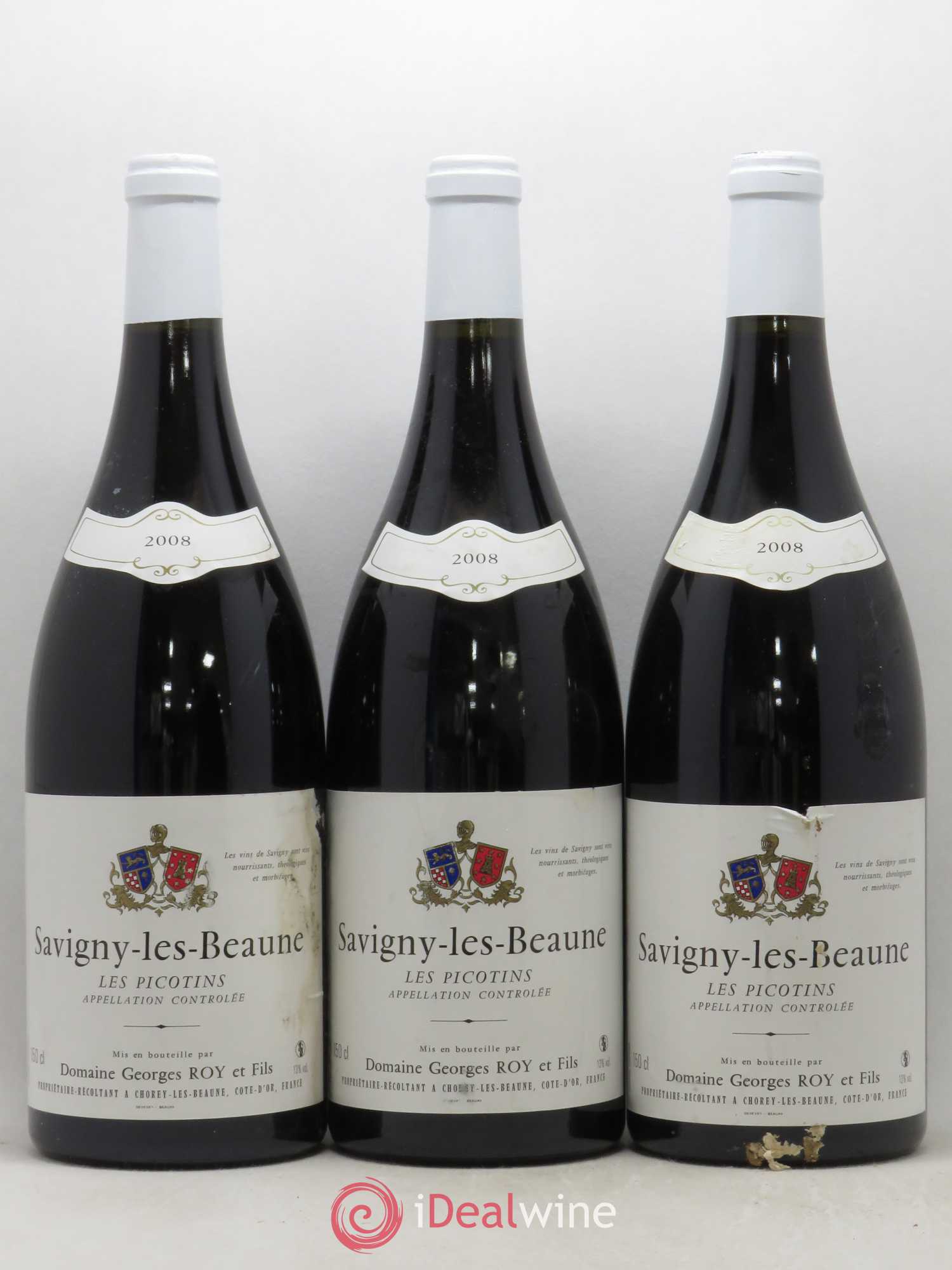 Savigny-lès-Beaune Les Picotins Georges Roy et Fils (Domaine) 2008 - Lot de 3 magnums - 0