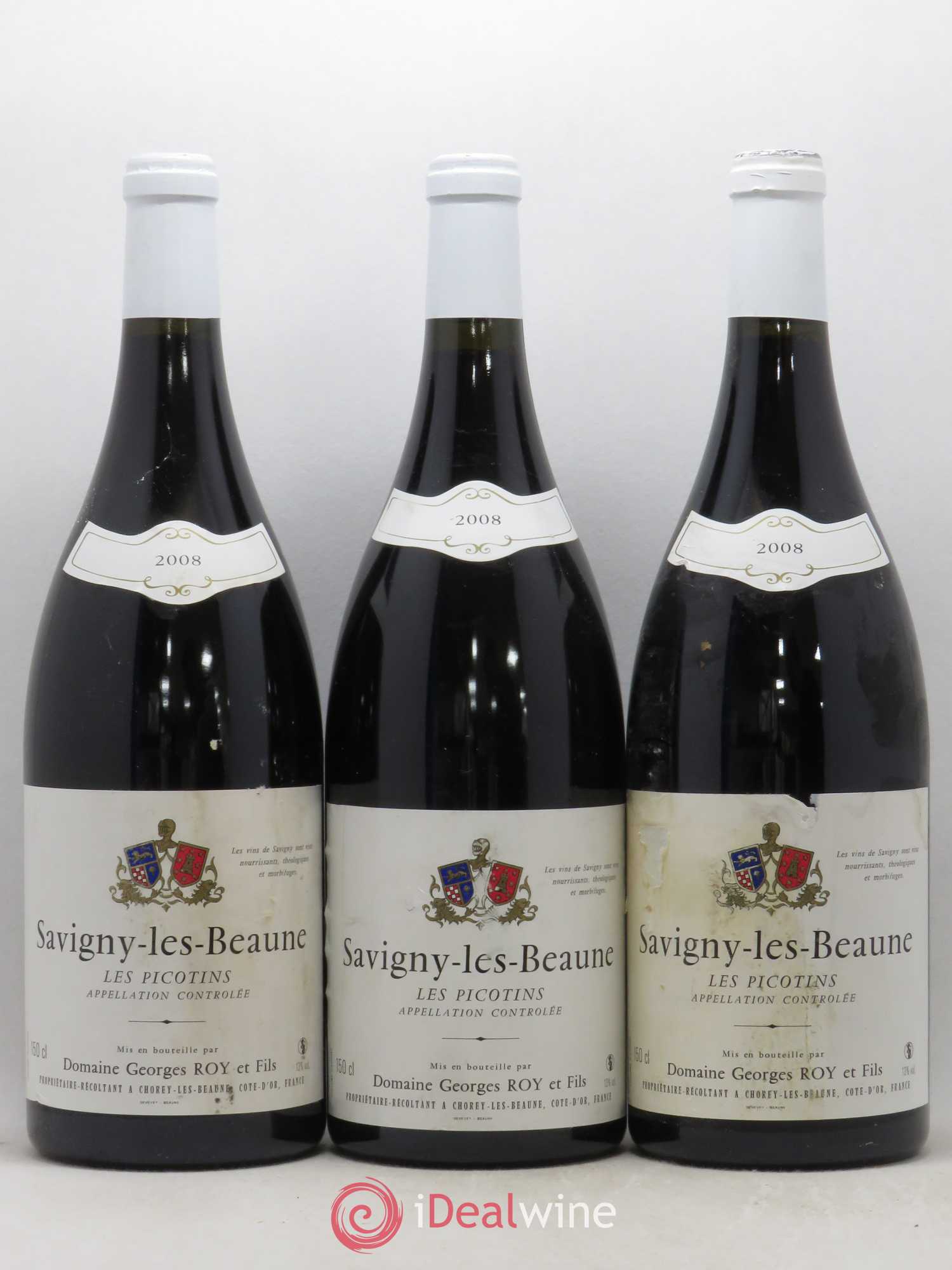 Savigny-lès-Beaune Les Picotins Georges Roy et Fils (Domaine) 2008 - Lot de 3 magnums - 0