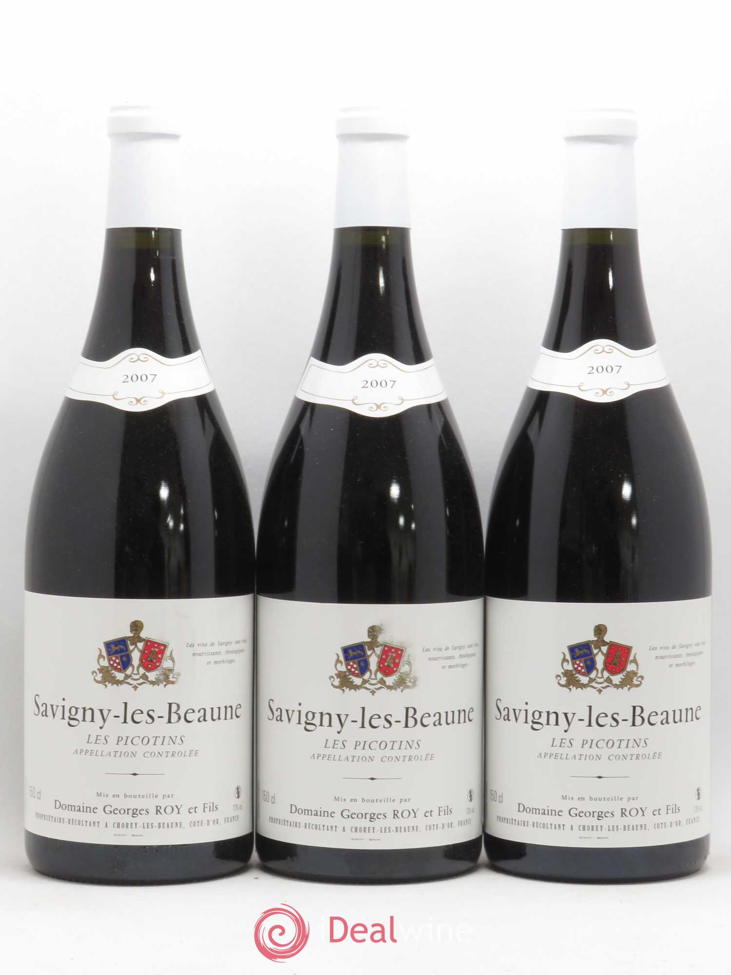 Savigny-lès-Beaune Les Picotins Georges Roy 2007 - Posten von 3 Magnum - 0