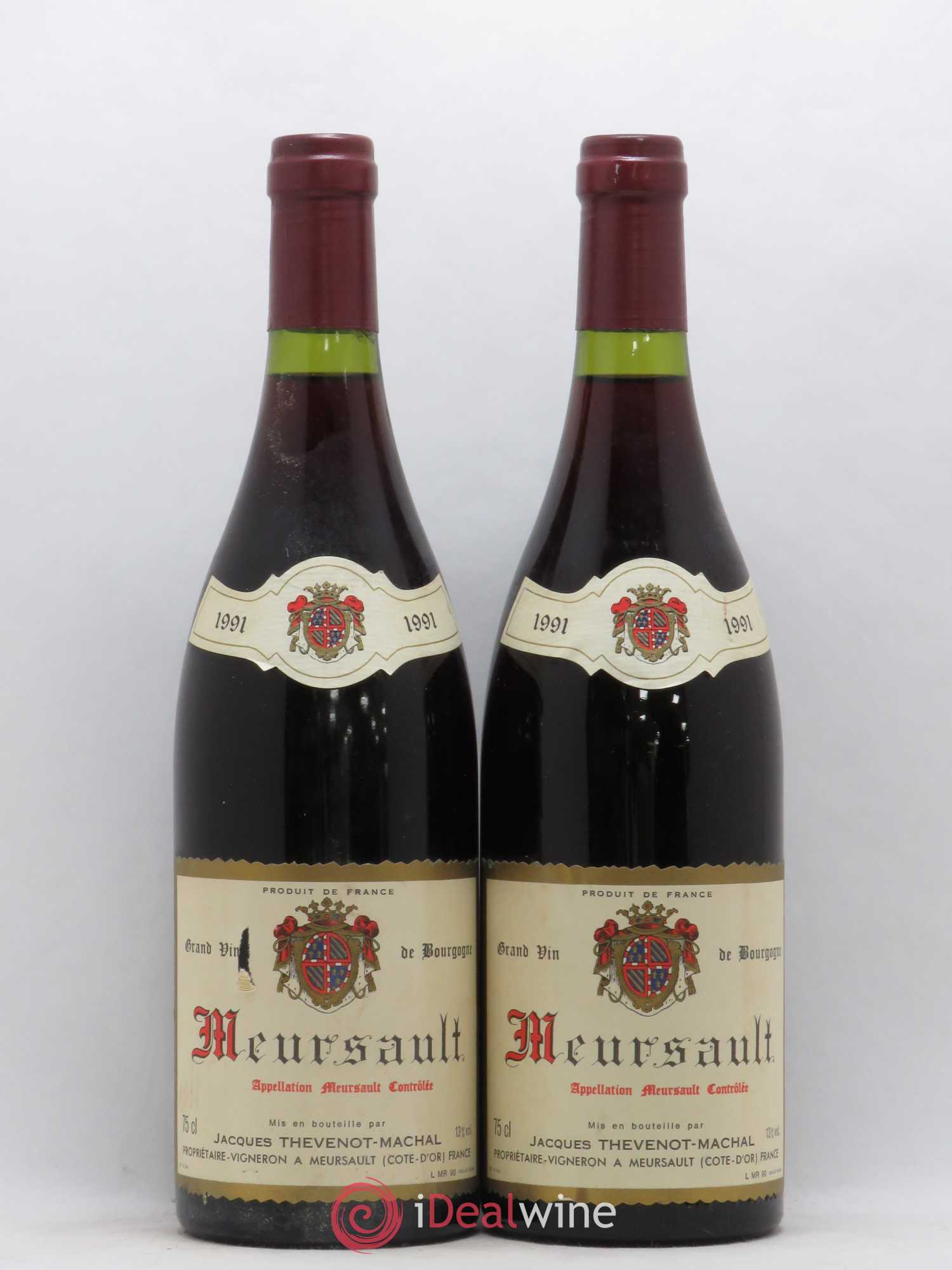 Meursault Thevenot-Machal 1991 - Posten von 2 Flaschen - 0