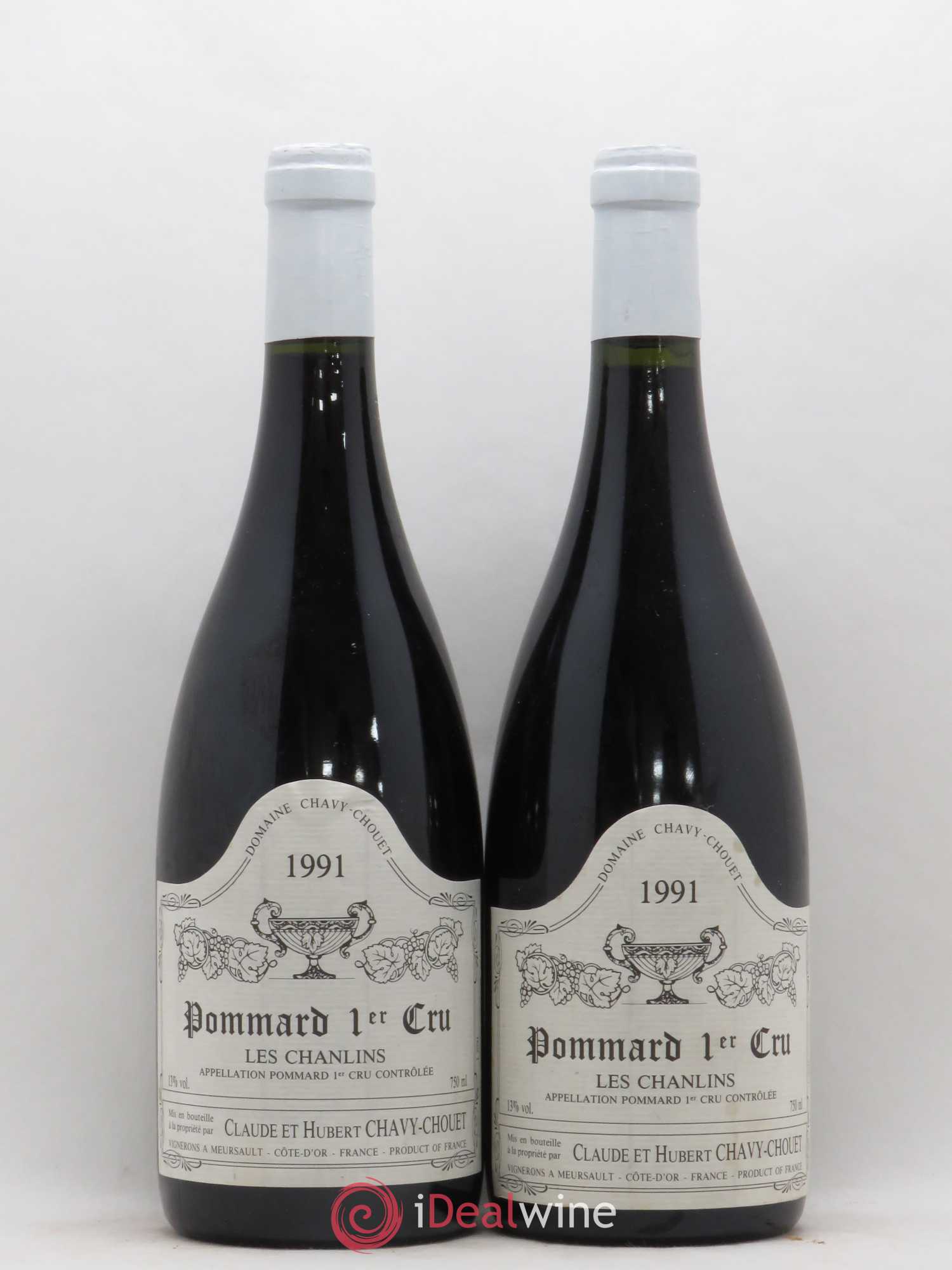 Pommard 1er Cru Les Chanlins Chavy-Chouet 1991 - Lot de 2 bouteilles - 0