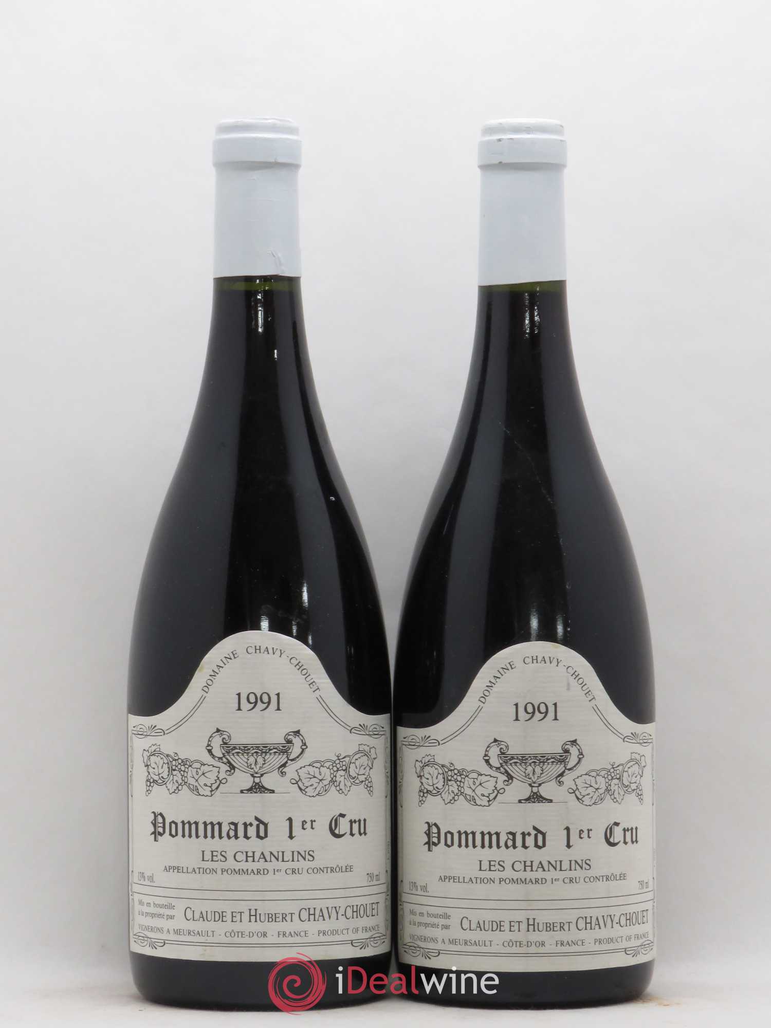 Pommard 1er Cru Les Chanlins Chavy-Chouet 1991 - Lot de 2 bouteilles - 0