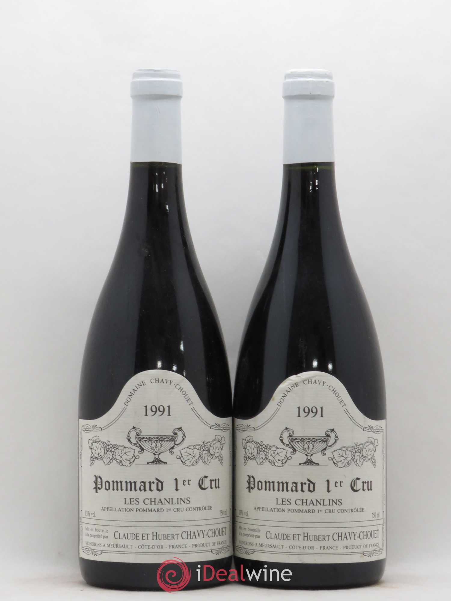 Pommard 1er Cru Les Chanlins Chavy-Chouet 1991 - Lot de 2 bouteilles - 0