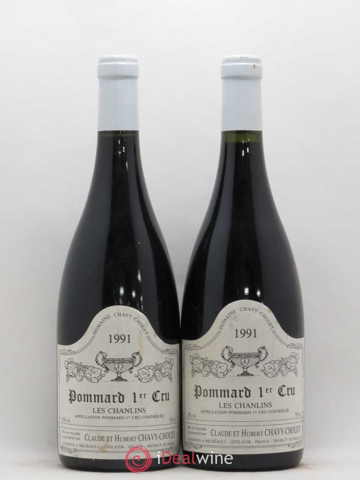 Pommard 1er Cru Les Chanlins Chavy-Chouet 1991 - Lot de 2 bouteilles - 0