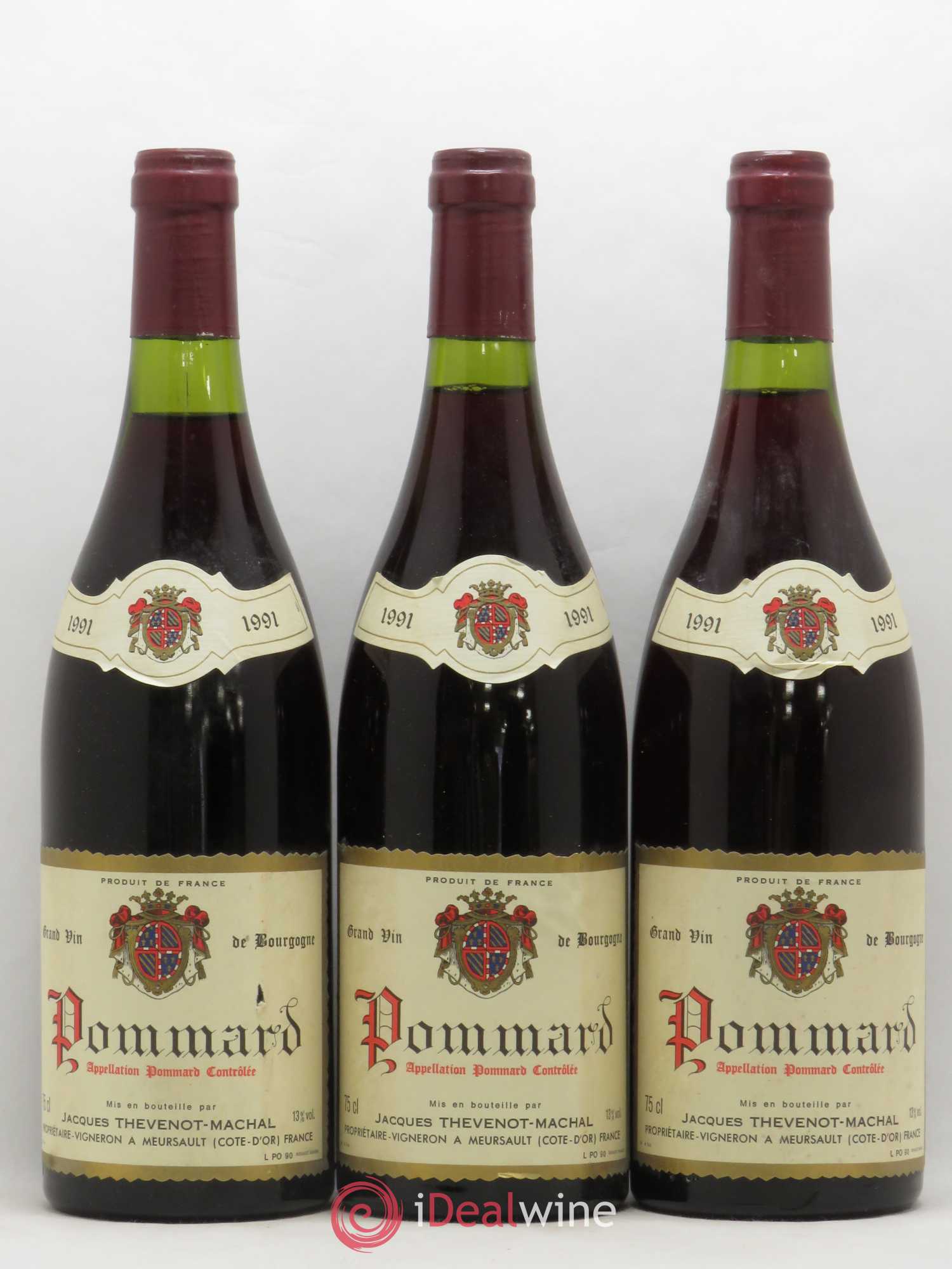 Pommard Thevenot-Machal 1991 - Posten von 3 Flaschen - 0
