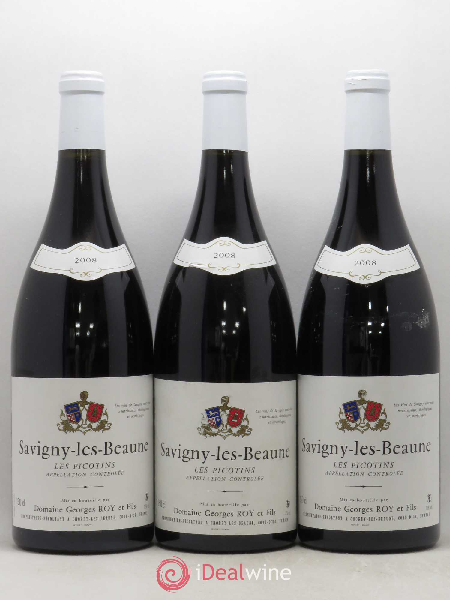 Savigny-lès-Beaune Les Picotins Georges Roy et Fils (Domaine) 2008 - Lot de 3 magnums - 0