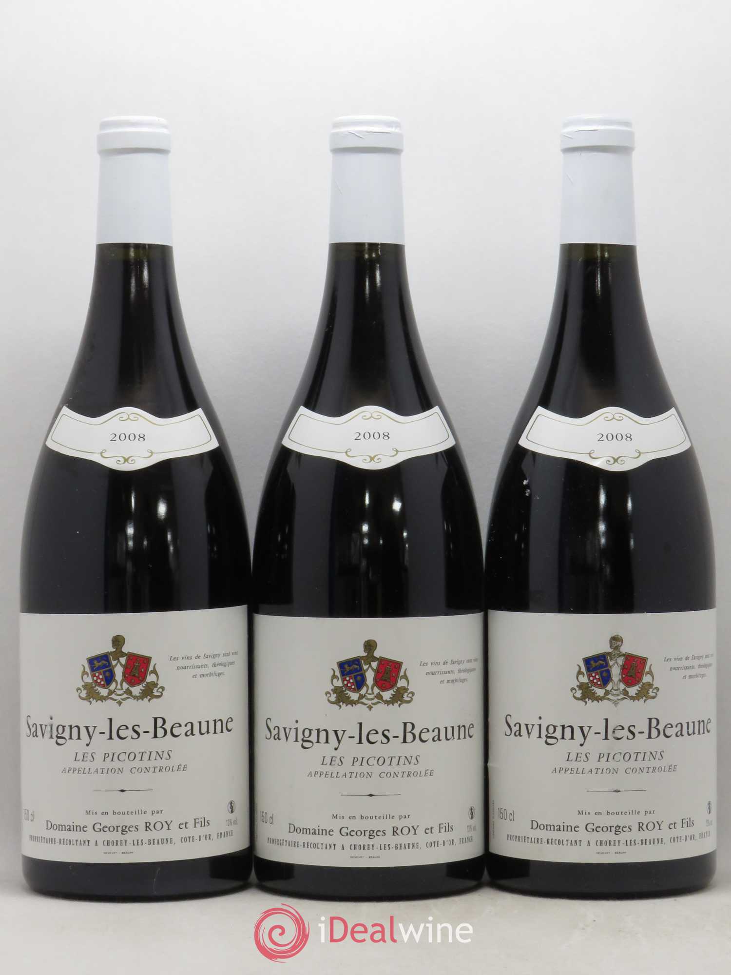 Savigny-lès-Beaune Les Picotins Georges Roy et Fils (Domaine) 2008 - Lot de 3 magnums - 0
