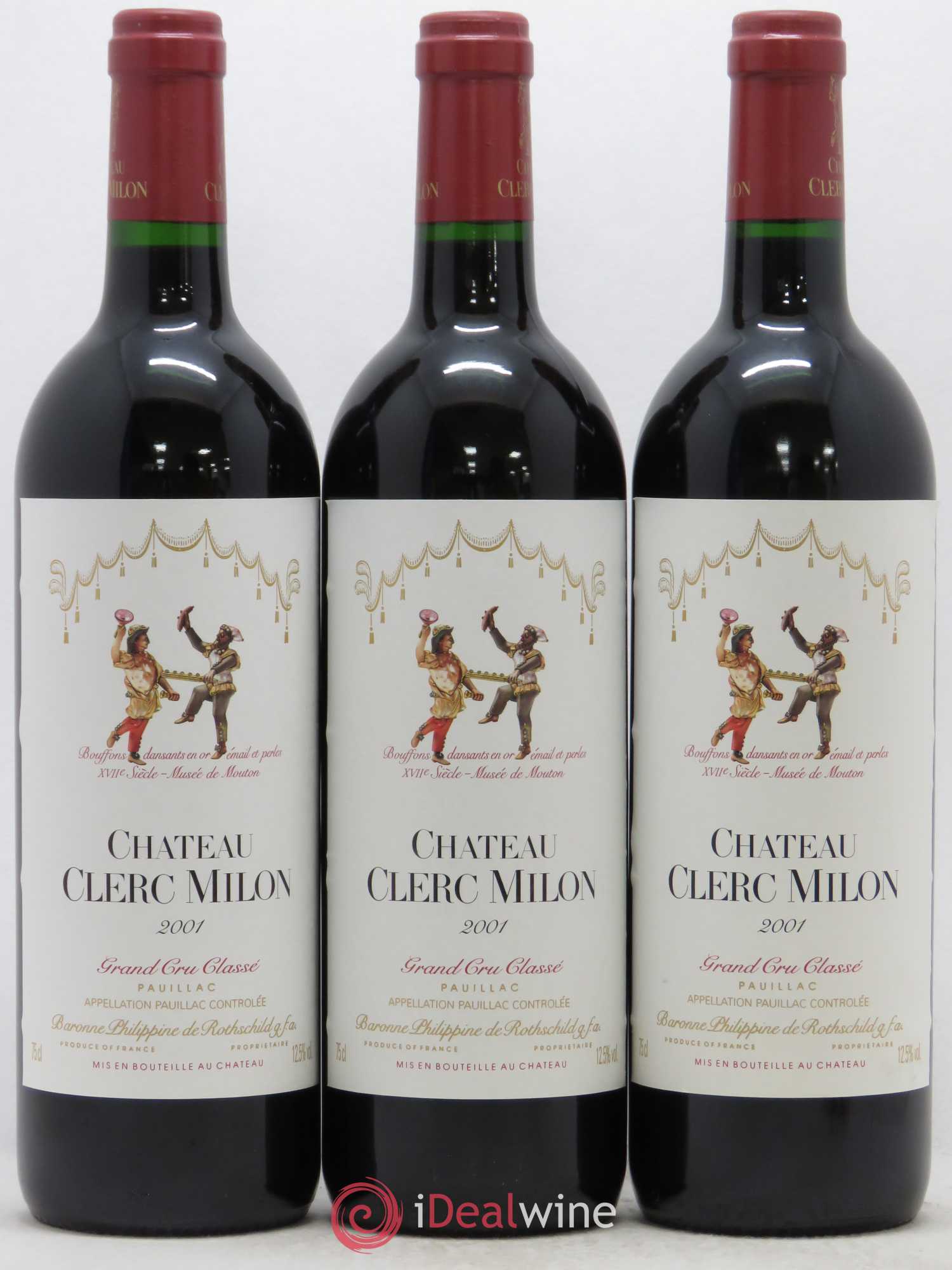 Château Clerc Milon 5ème Grand Cru Classé 2001 - Lot de 6 bouteilles - 2
