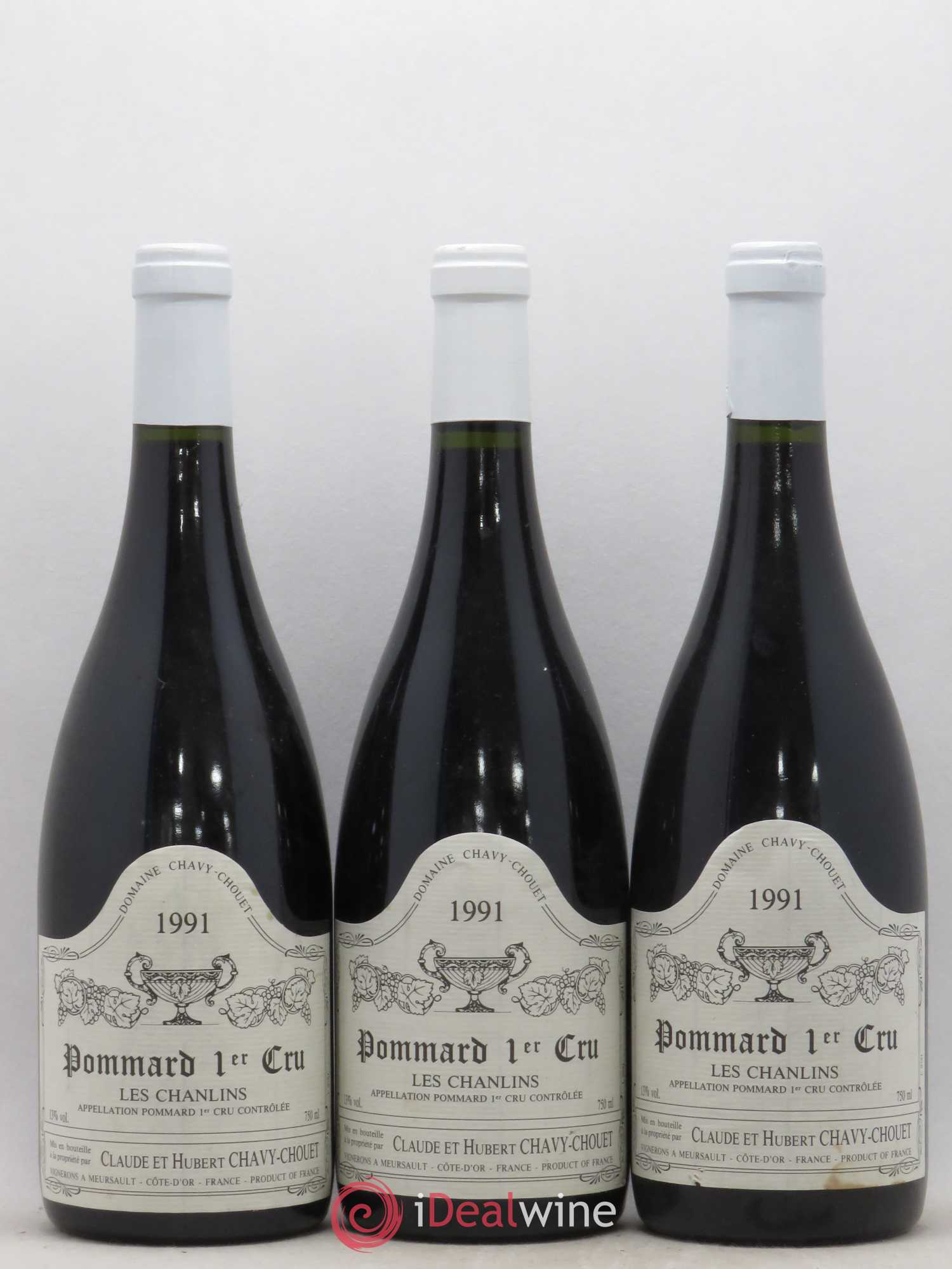 Pommard 1er Cru Les Chanlins Chavy-Chouet 1991 - Lot de 6 bouteilles - 1