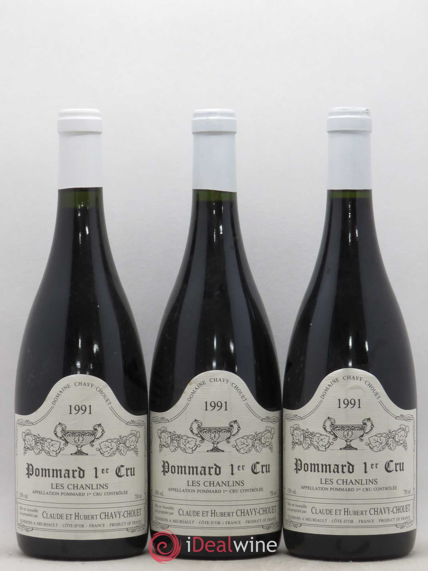 Pommard 1er Cru Les Chanlins Chavy-Chouet 1991 - Lot de 6 bouteilles - 2