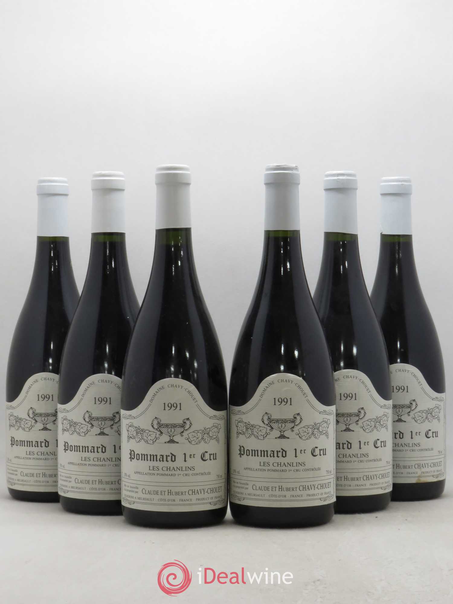 Pommard 1er Cru Les Chanlins Chavy-Chouet 1991 - Lot de 6 bouteilles - 0