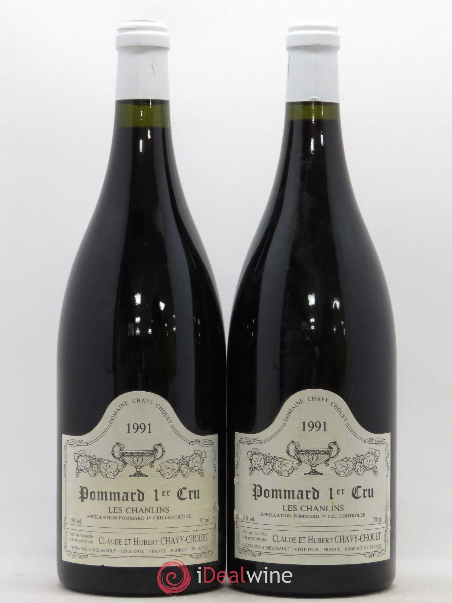 Pommard 1er Cru Les Chanlins Chavy-Chouet 1991 - Lot de 2 magnums - 0
