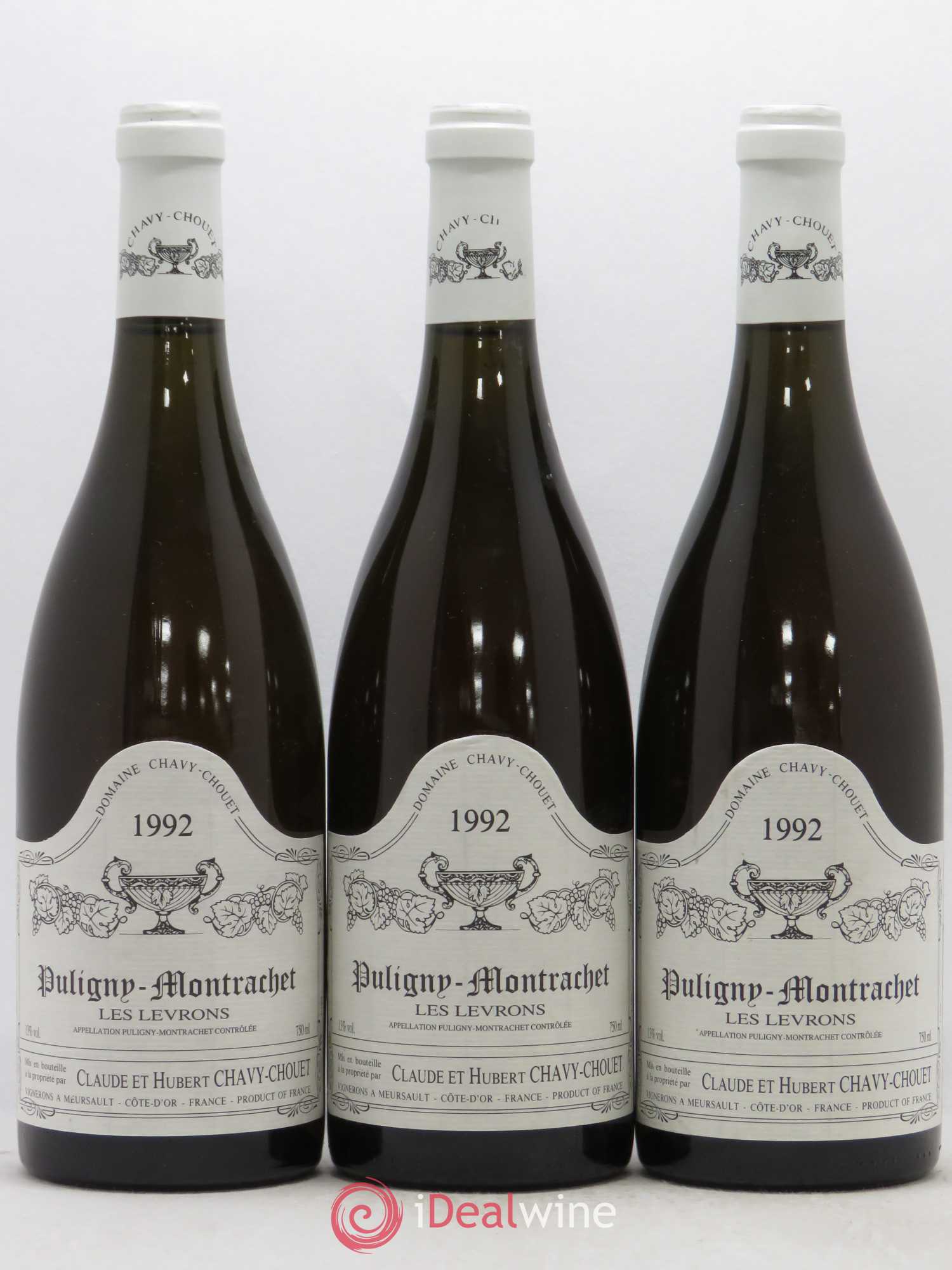 Puligny-Montrachet Les Levrons Chavy Chouet 1992 - Posten von 3 Flaschen - 0