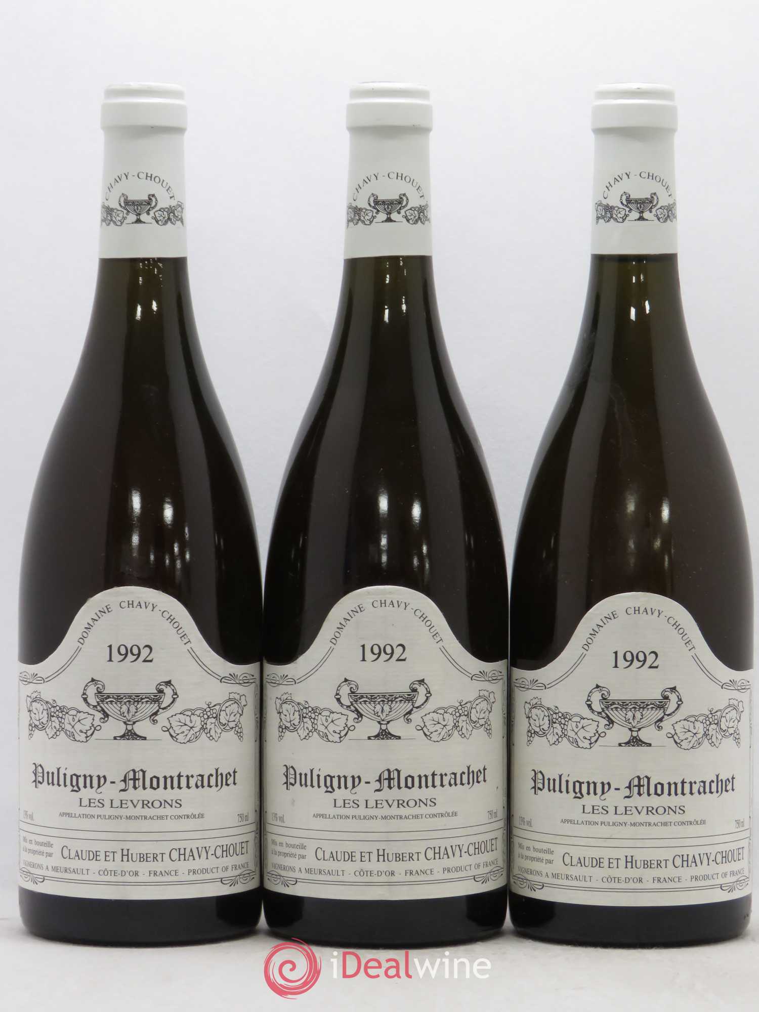 Puligny-Montrachet Les Levrons Chavy Chouet 1992 - Posten von 3 Flaschen - 0