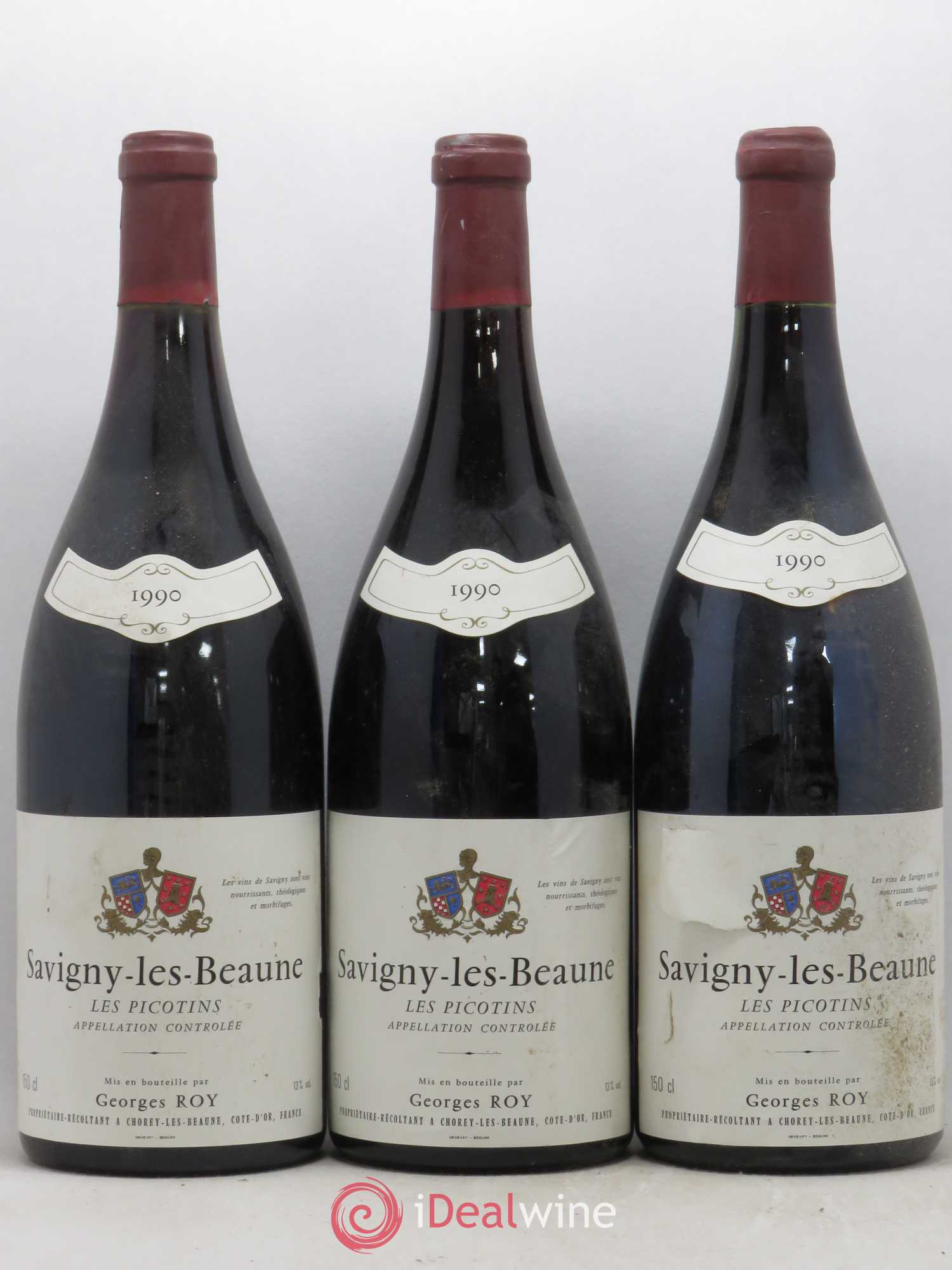 Savigny-lès-Beaune Les Picotins Georges Roy et Fils (Domaine) 1990 - Lot de 3 magnums - 0