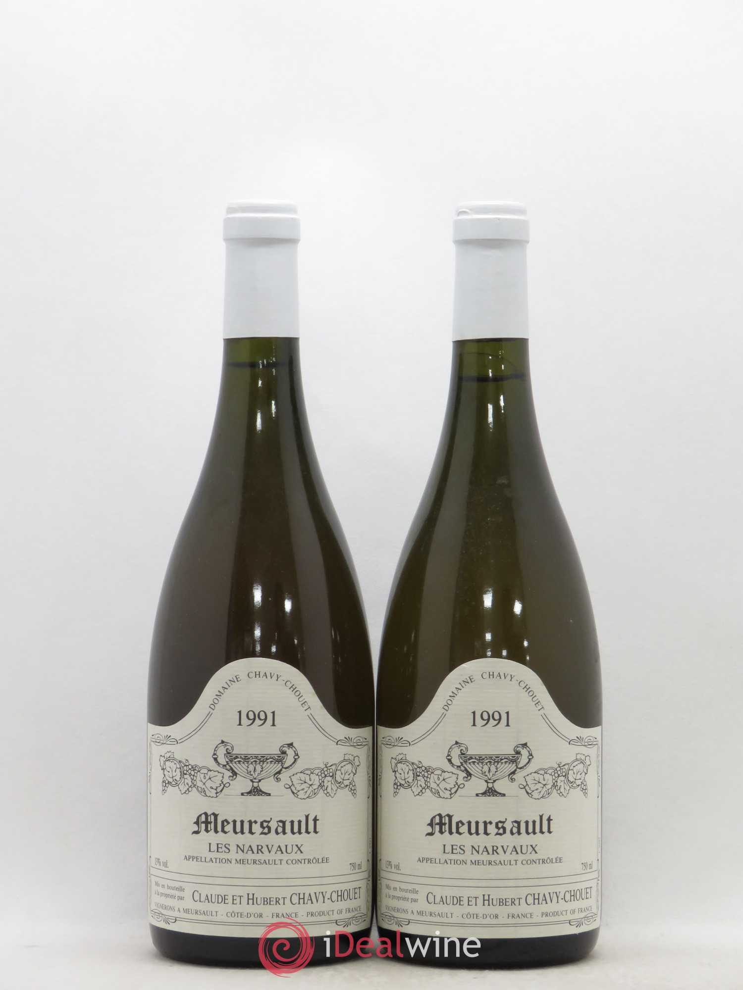 Meursault Les Narvaux Chavy-Chouet 1991 - Lot de 2 bouteilles - 0