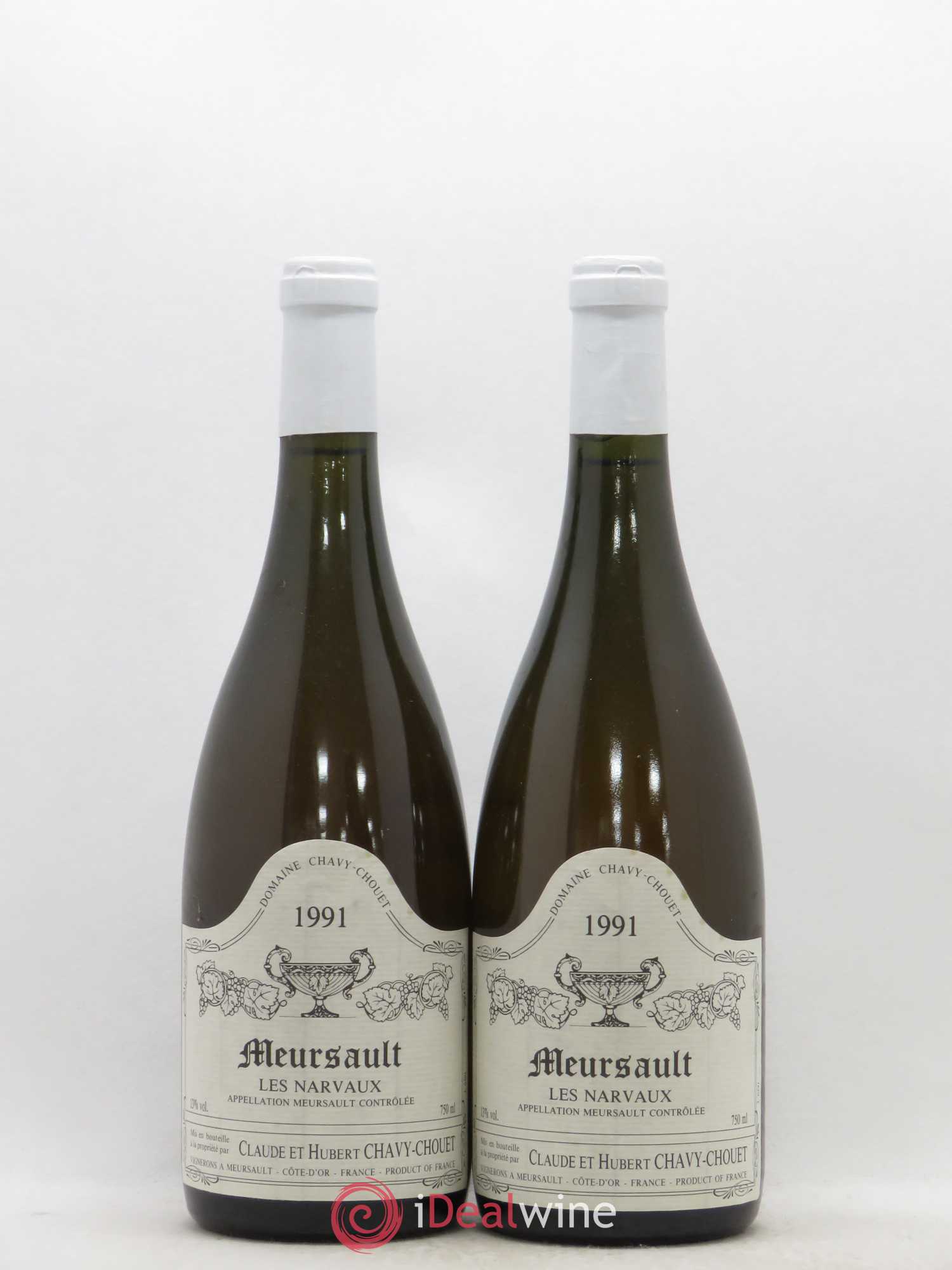 Meursault Les Narvaux Chavy-Chouet 1991 - Lot de 2 bouteilles - 0