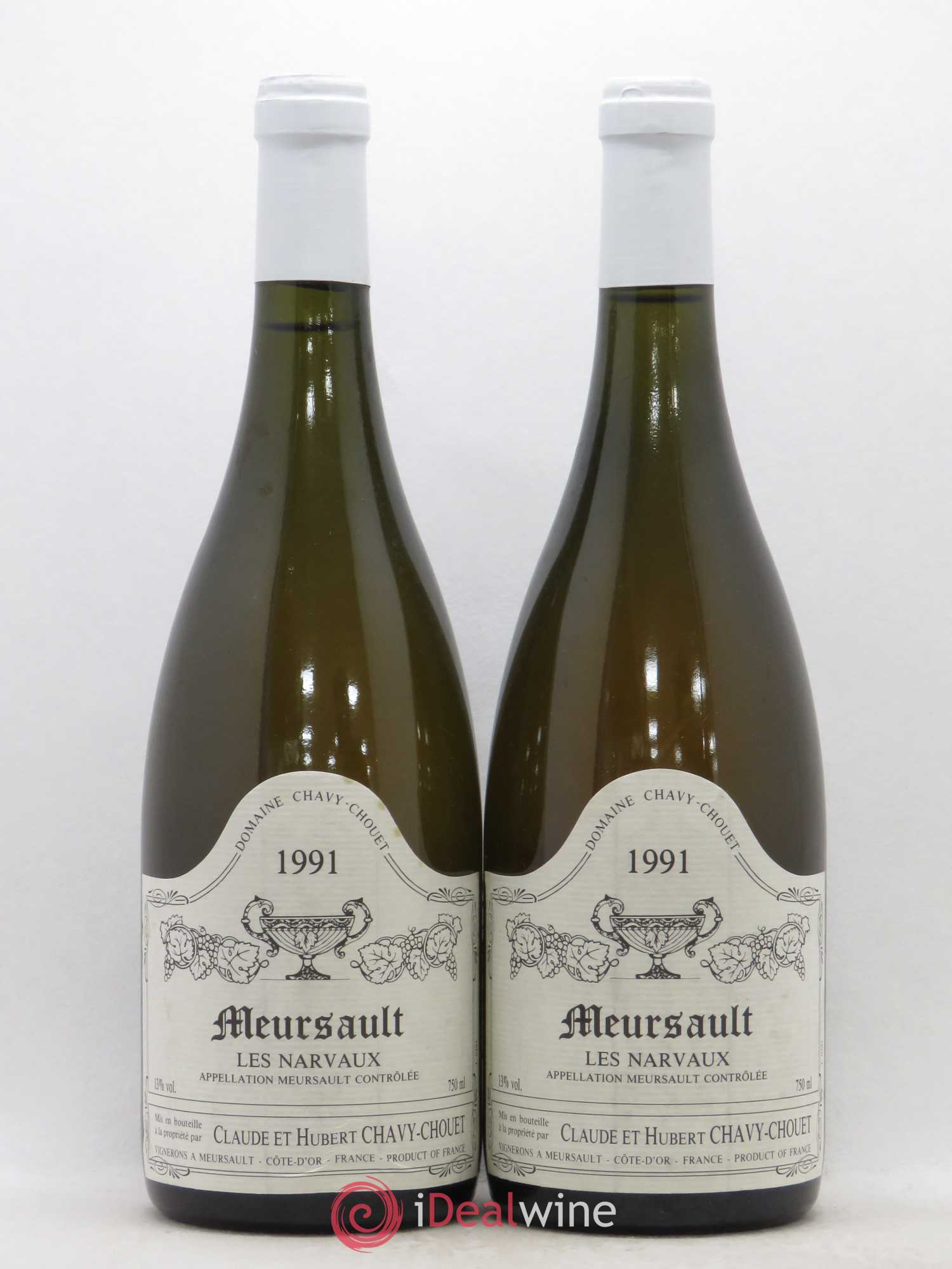 Meursault Les Narvaux Chavy-Chouet 1991 - Lotto di 2 bottiglie - 0