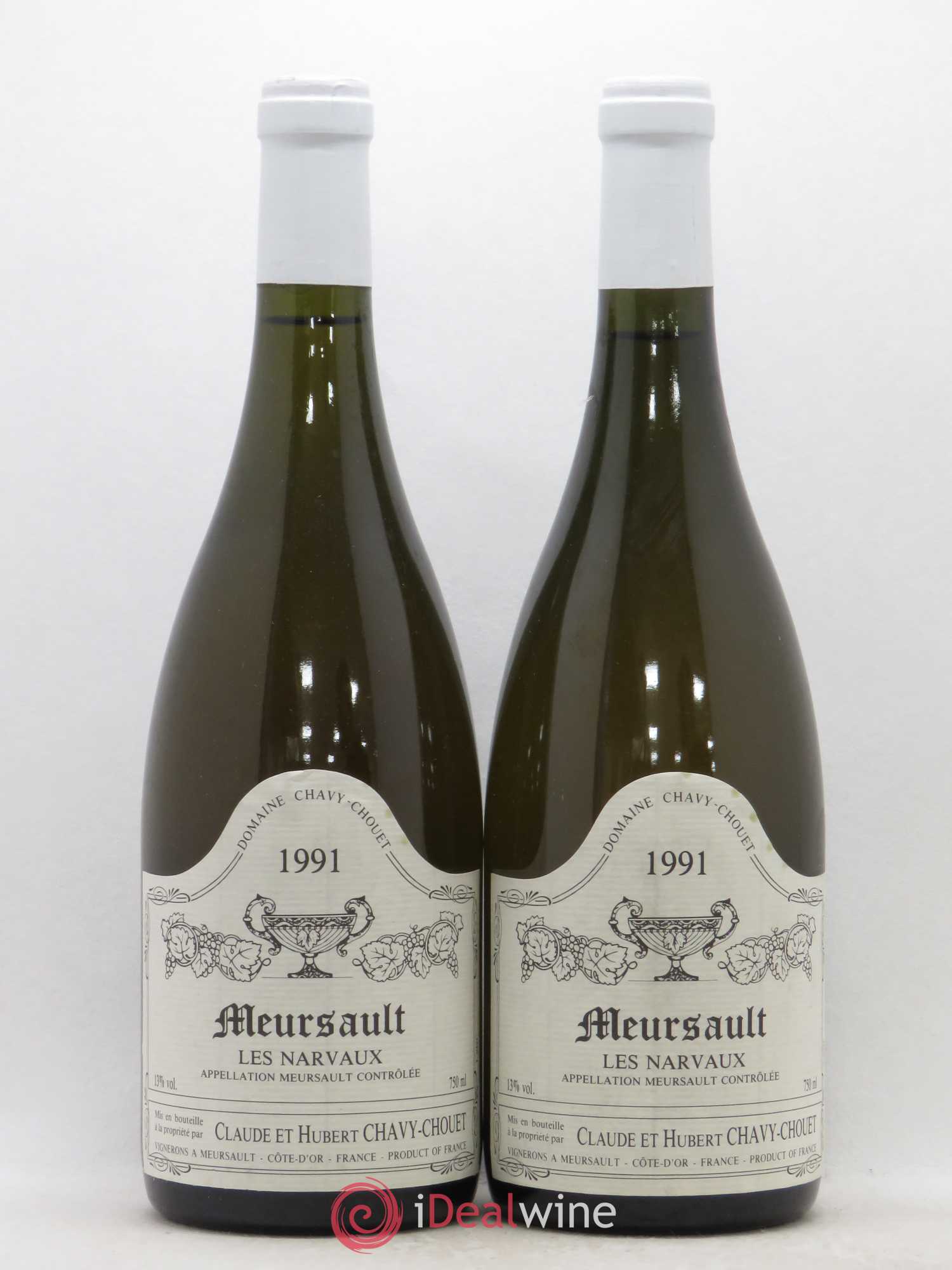 Meursault Les Narvaux Chavy-Chouet 1991 - Lot de 2 bouteilles - 0