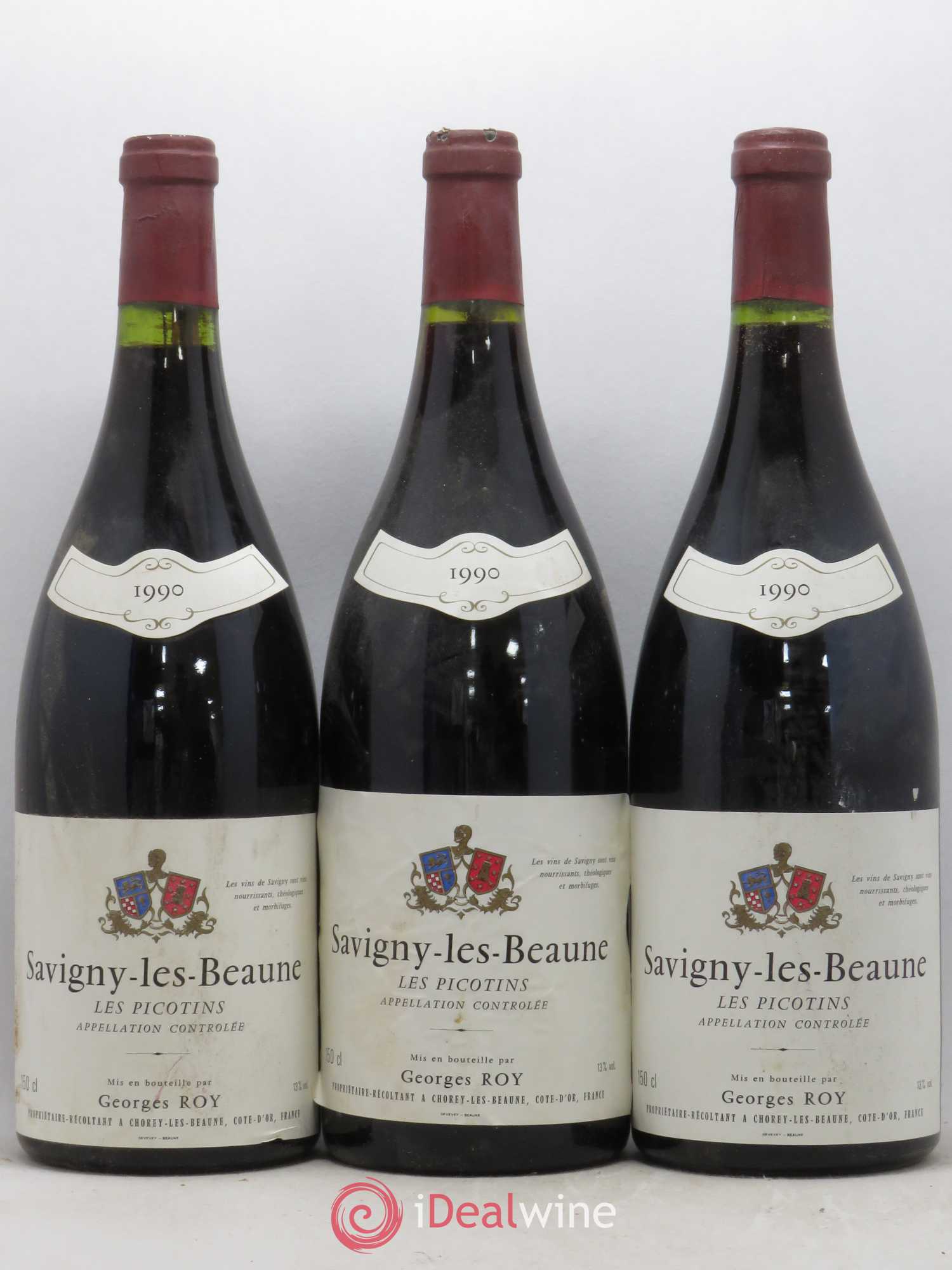 Savigny-lès-Beaune Les Picotins Georges Roy et Fils (Domaine) 1990 - Lot de 3 magnums - 0