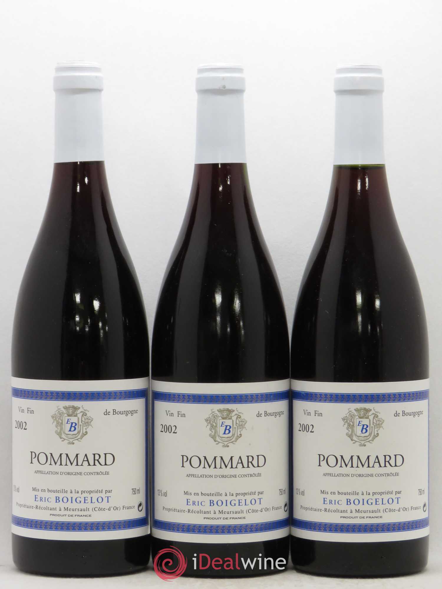 Pommard Eric Boigelot 2002 - Posten von 3 Flaschen - 0