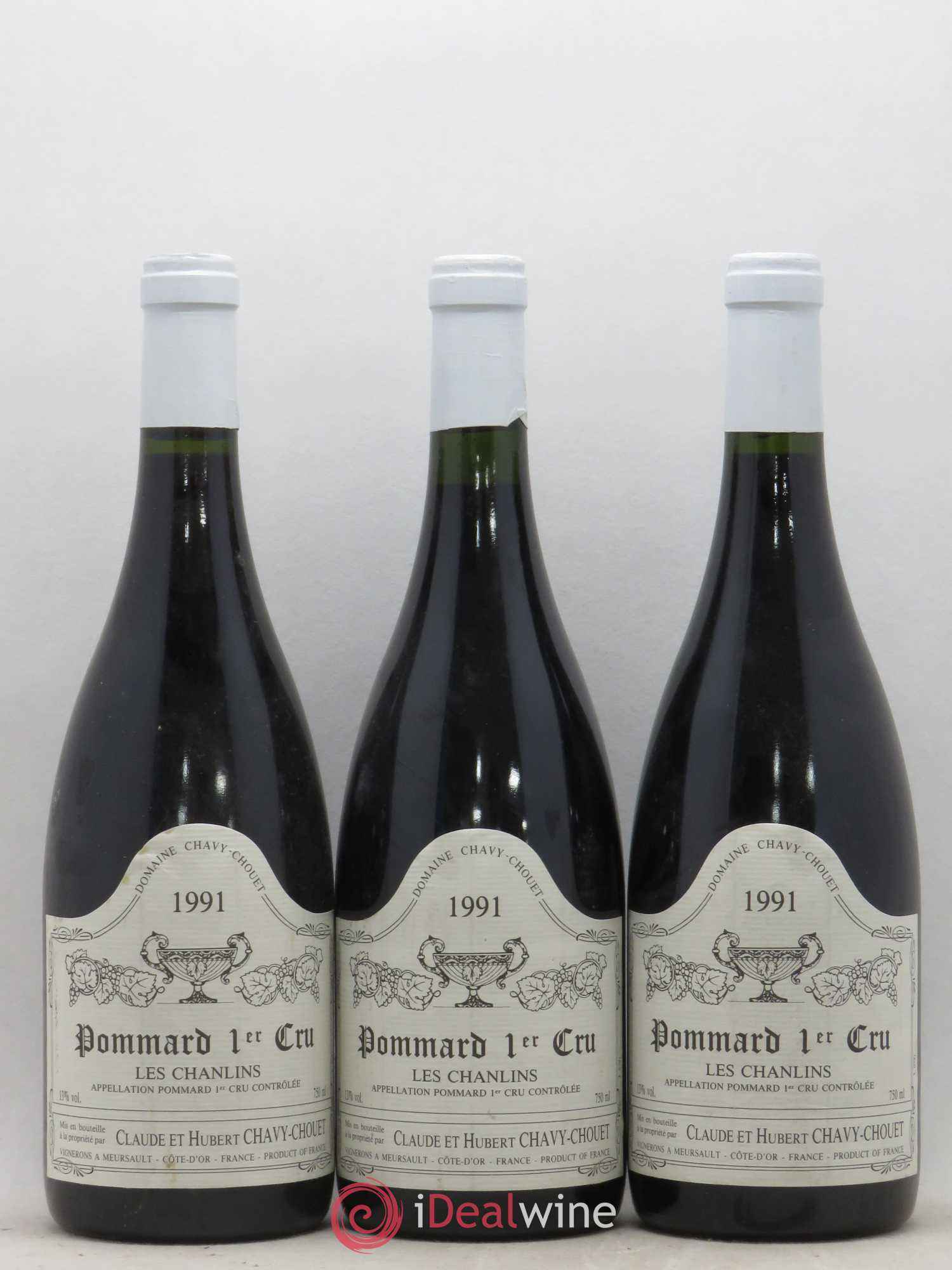 Pommard 1er Cru Les Chanlins Chavy-Chouet 1991 - Lot de 6 bouteilles - 1