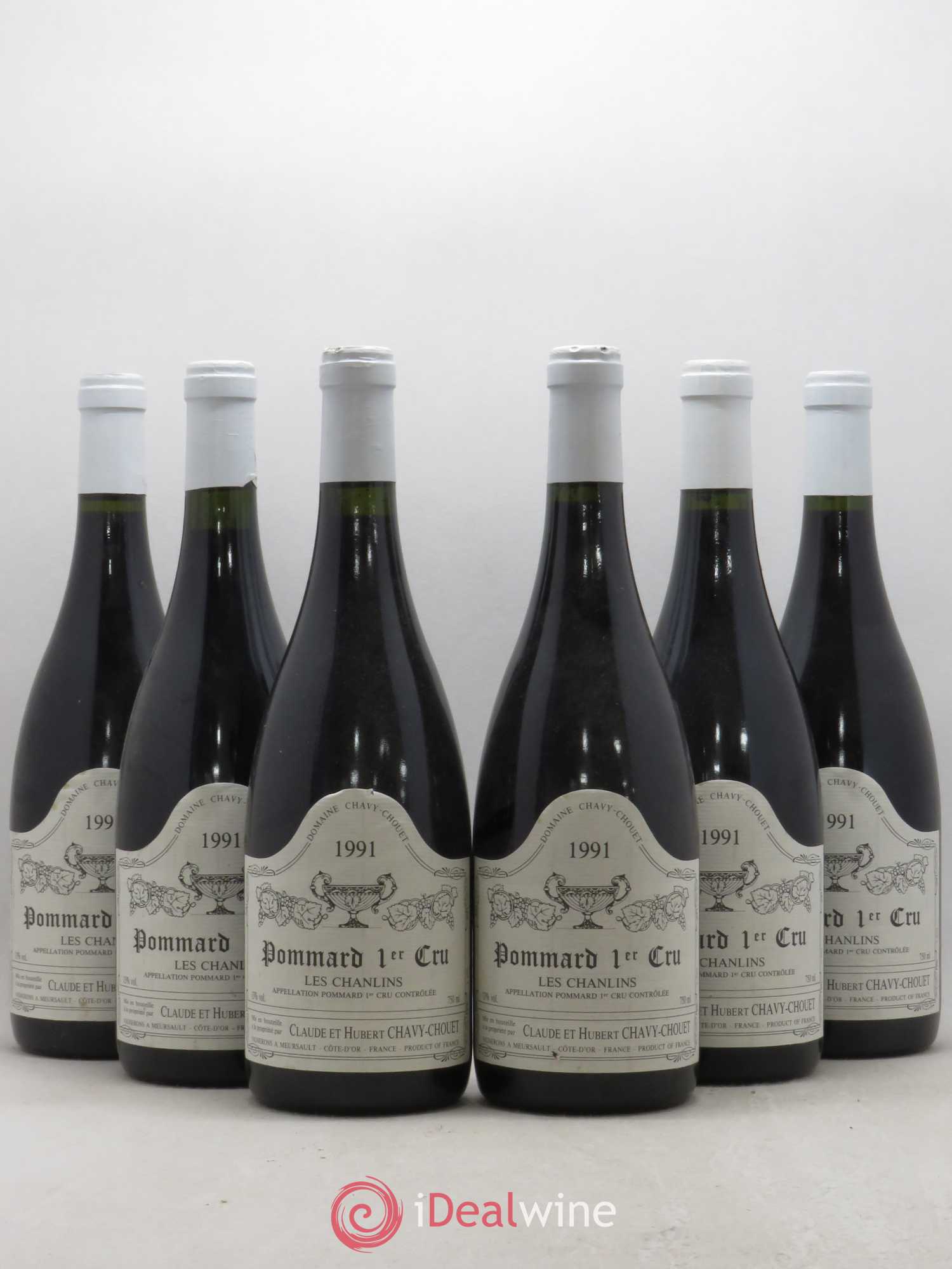 Pommard 1er Cru Les Chanlins Chavy-Chouet 1991 - Lot de 6 bouteilles - 0